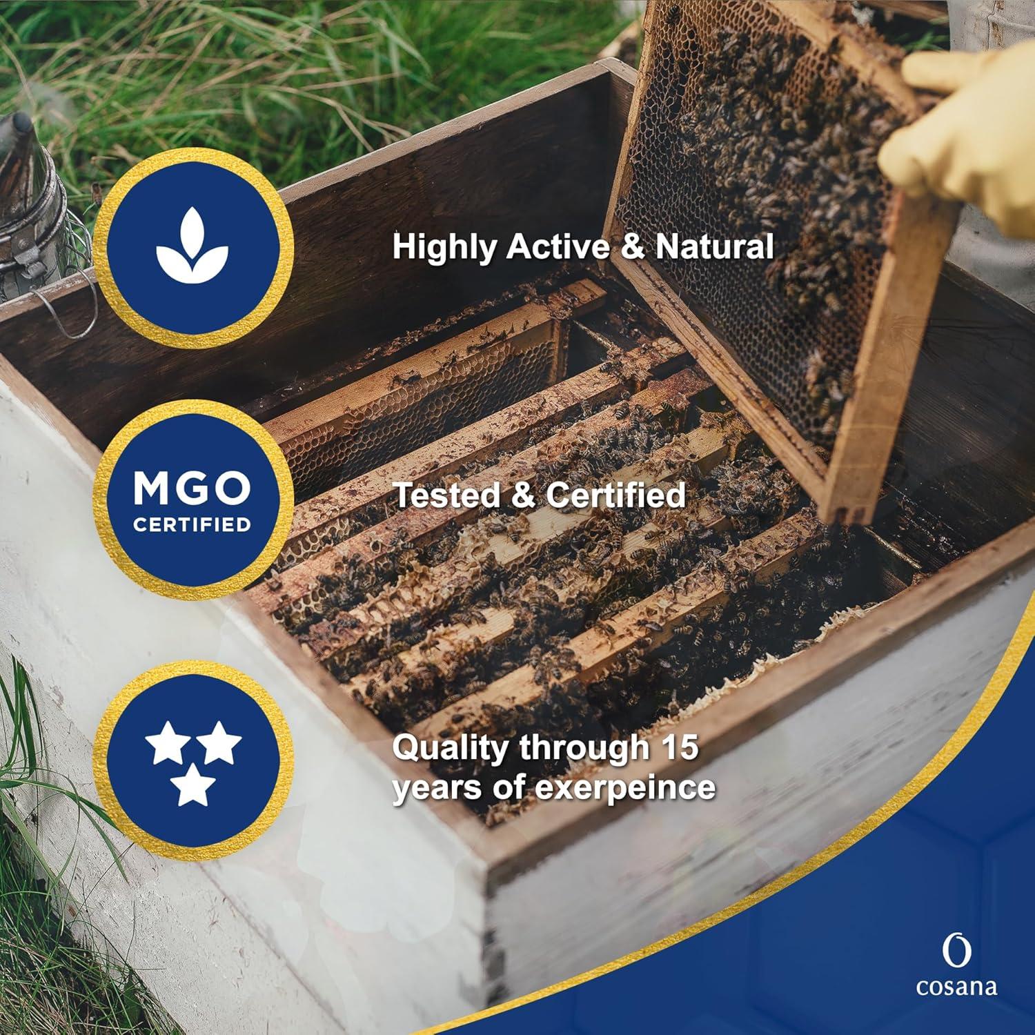 Miel de Manuka Cosana 550 MGO 250g 100% Pura Nueva Zelanda