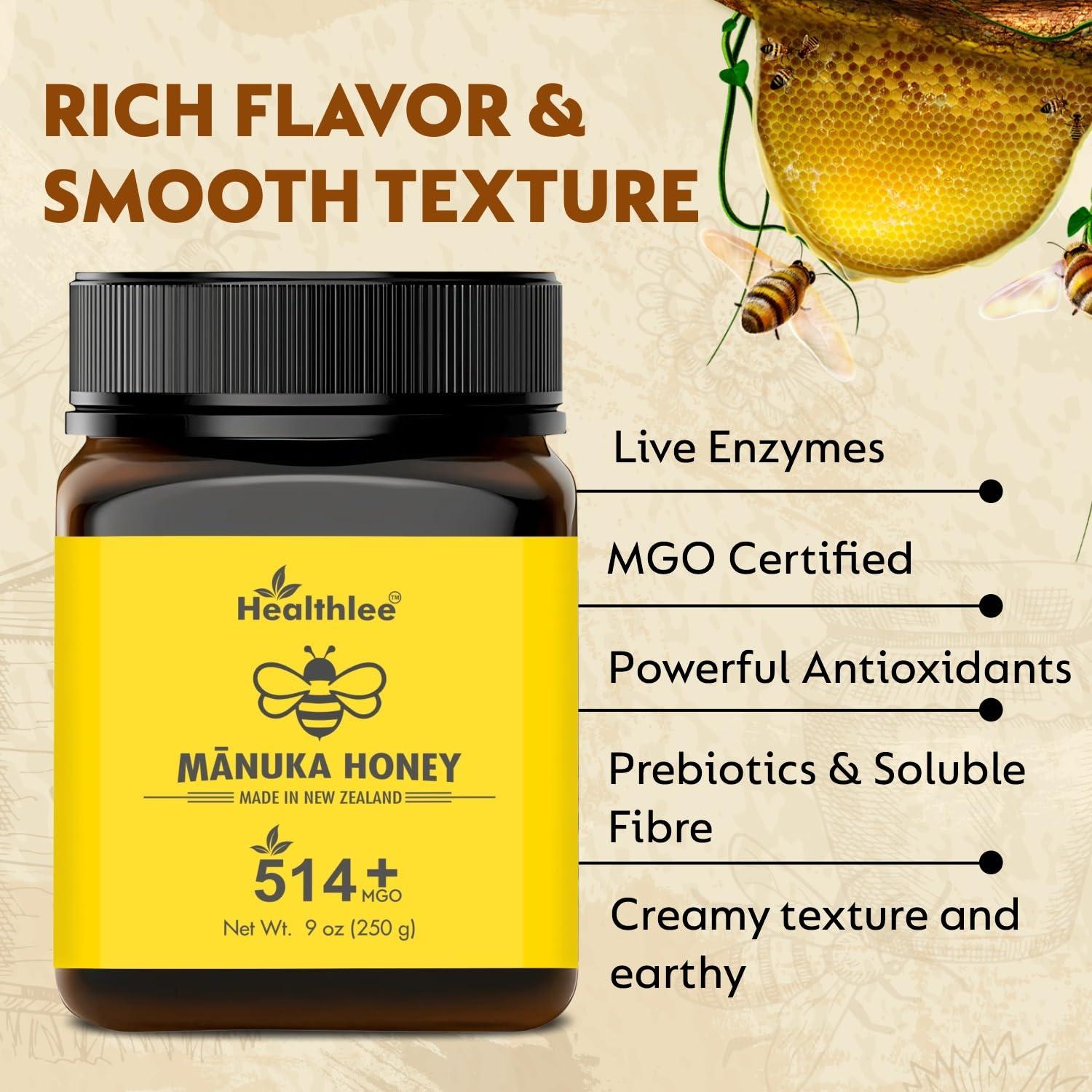 Miel de Manuka Cruda Healthlee UMF 15+ 255 g Nueva Zelanda