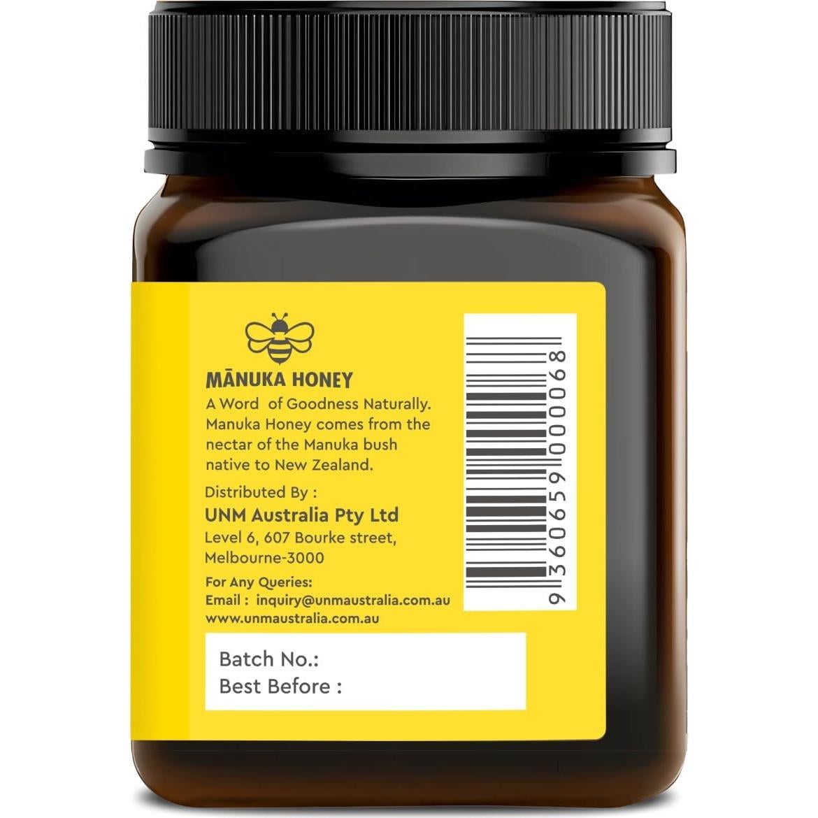 Miel de Manuka Cruda Healthlee UMF 15+ 255 g Nueva Zelanda