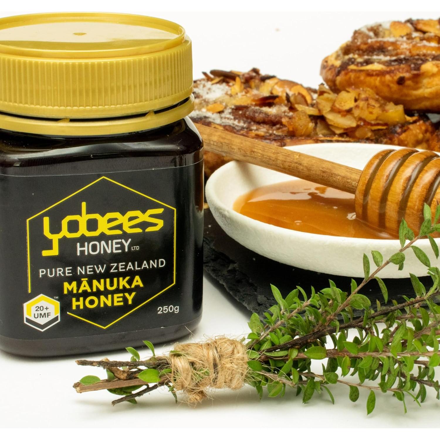 Miel de Manuka Yobees 250g UMF20+ Cruda y Orgánica
