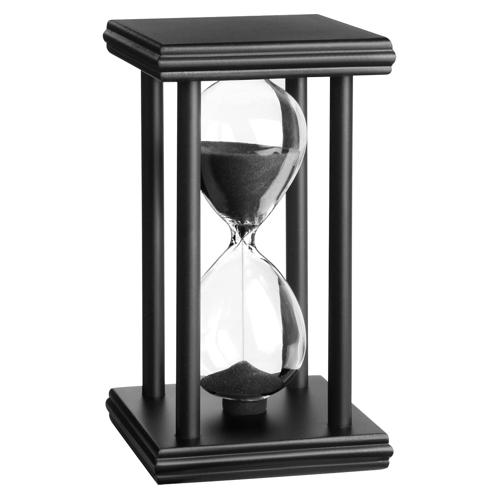 Reloj de Arena Tanmalan 30 min Arena Negra Decorativo