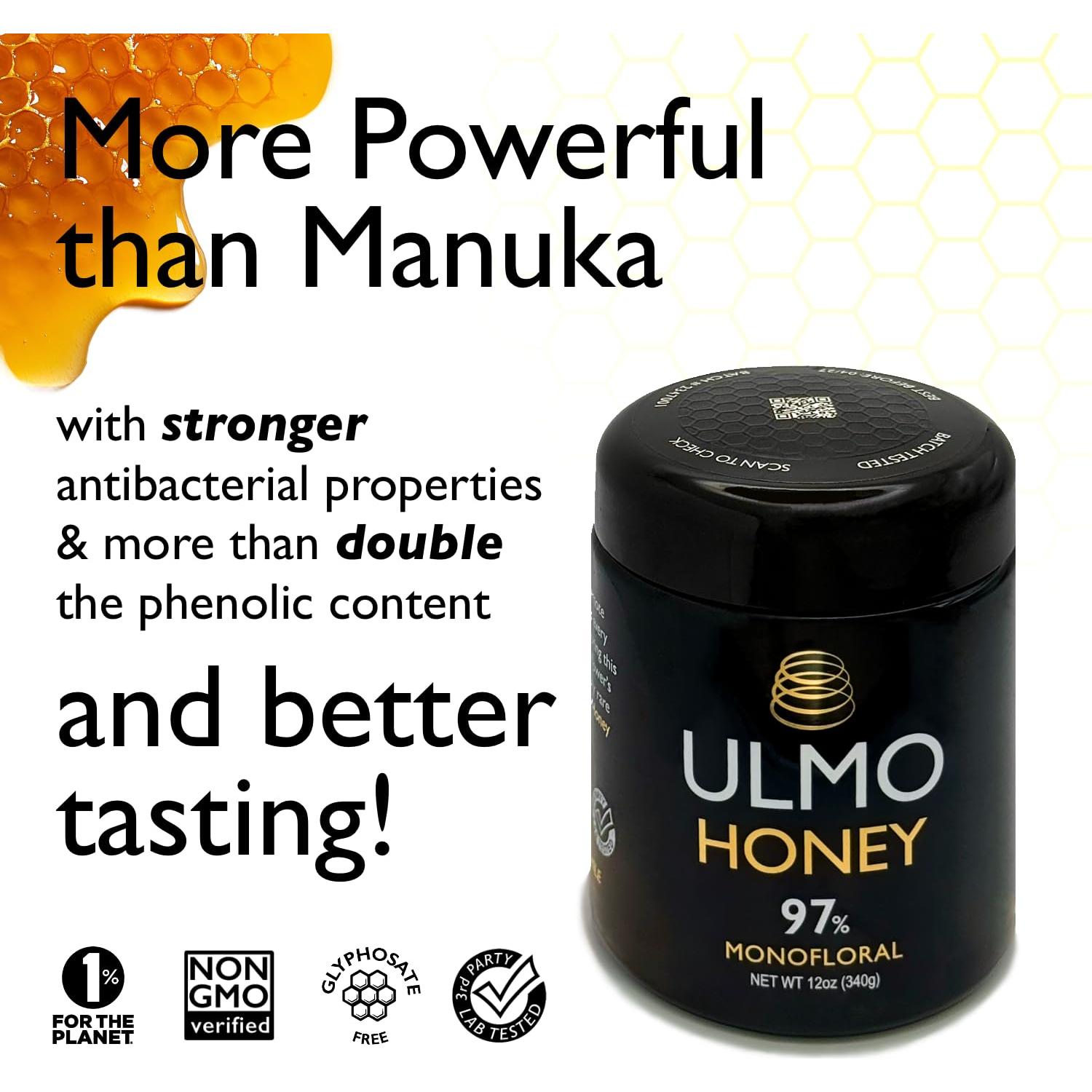 Miel Ulmo Cruda 340g - Más Poderosa que la Manuka