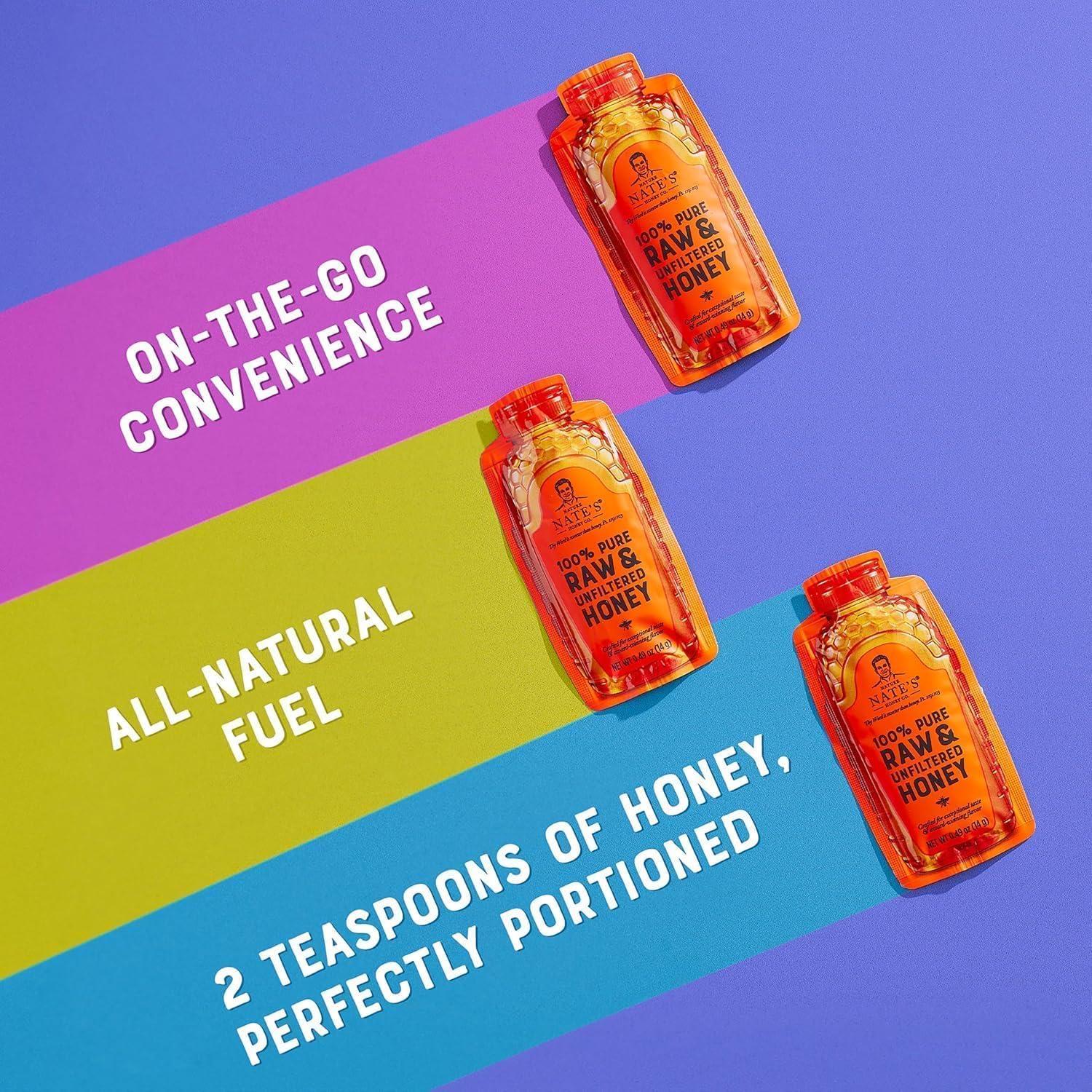 Mini Miel Pura Nature Nate - 20 Paquetes de 14g