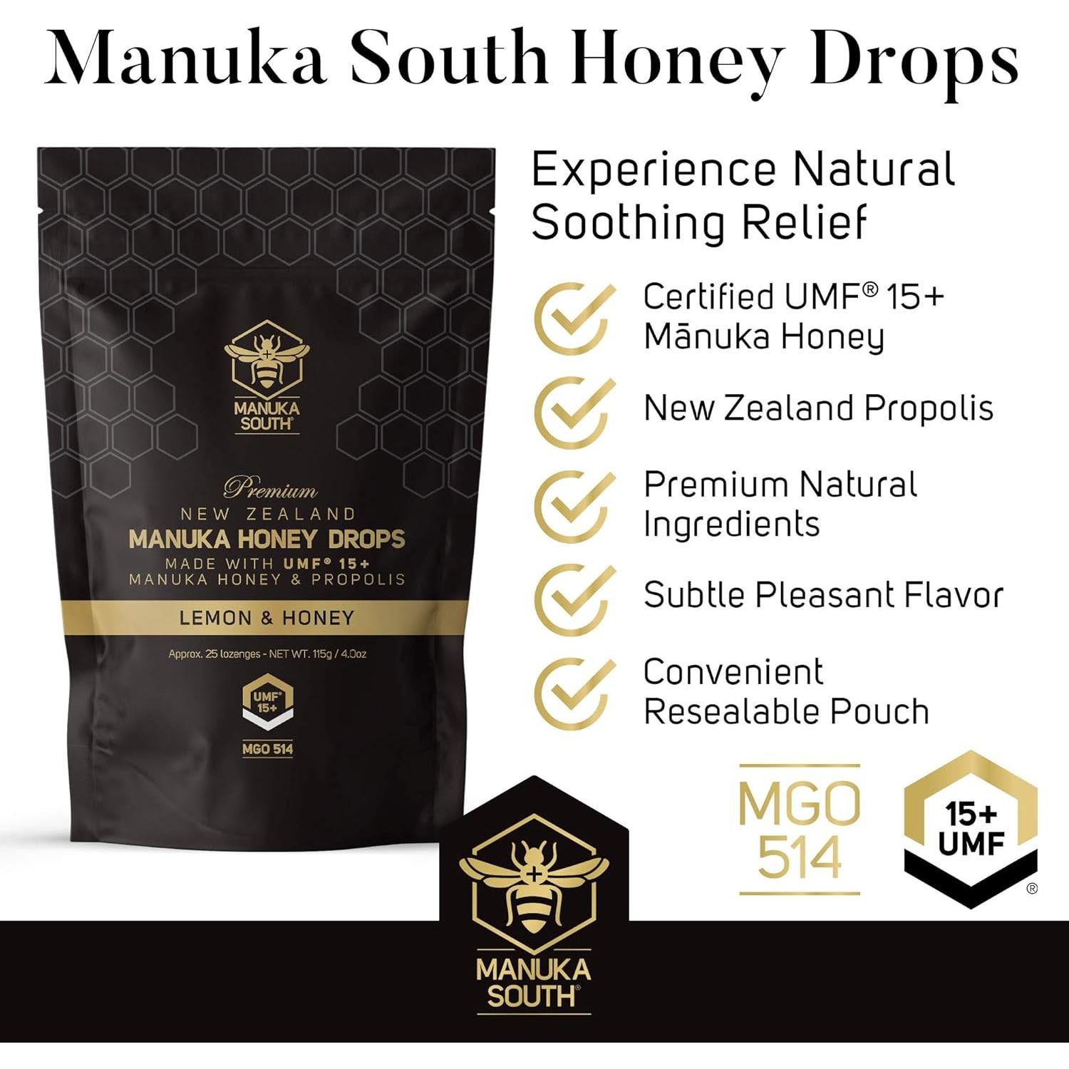 Gotas de Miel de Manuka UMF 15+ y Propóleos 25 Gotas