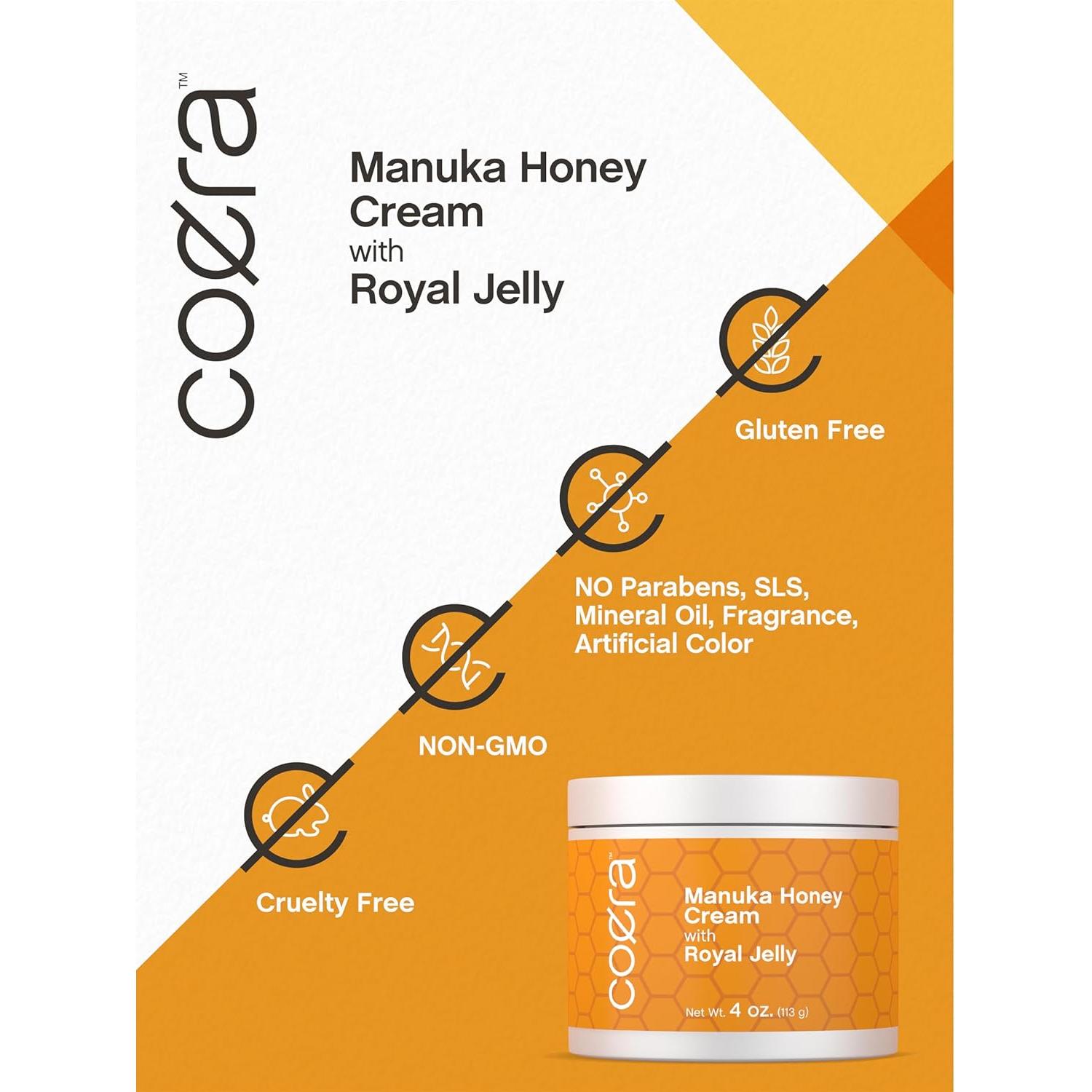 Crema Hidratante Coera con Miel de Manuka y Jalea Real 113 g