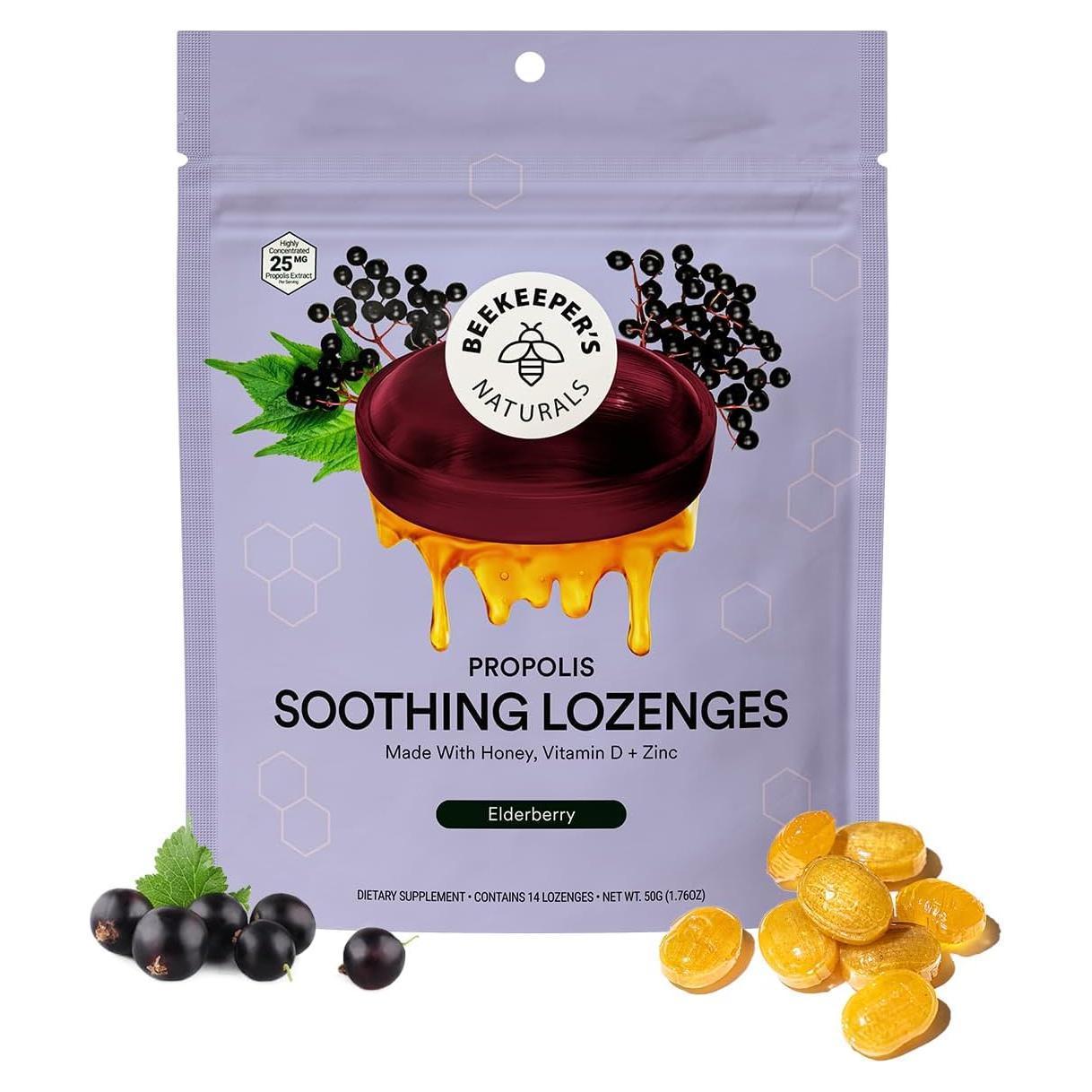 Caramelos para la tos Beekeeper's Naturals 14 unidades