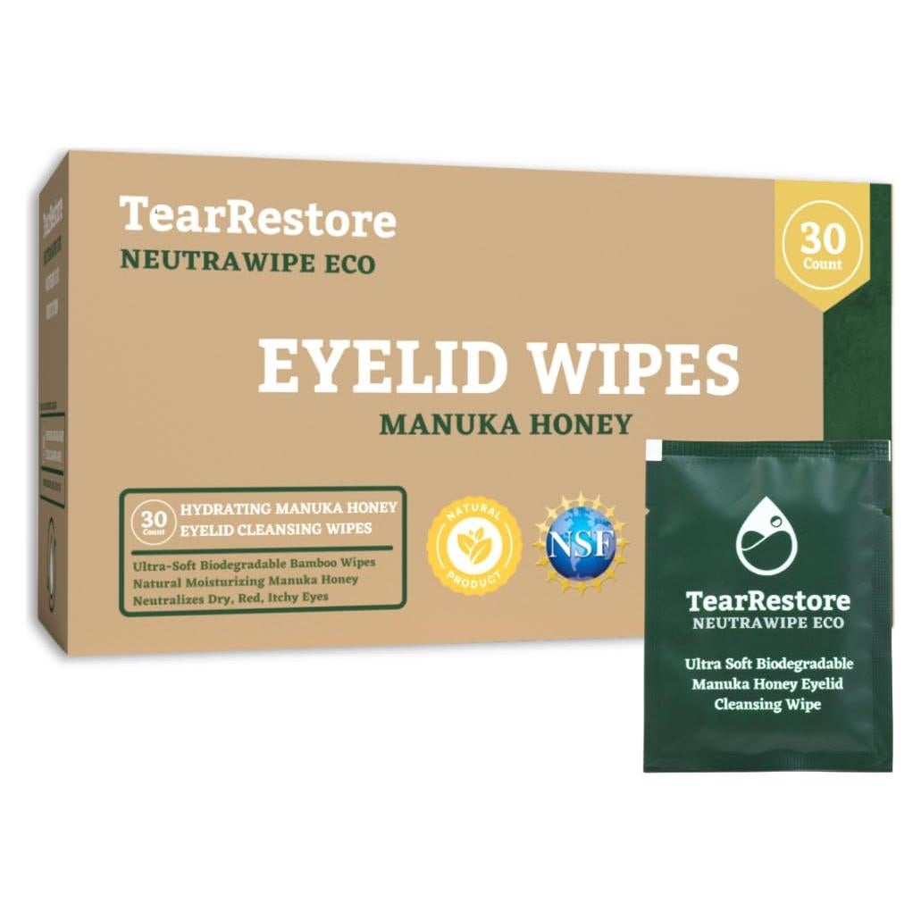 Toallitas para Párpados NeutraWipe Eco con Miel de Manuka - 30 Unidades