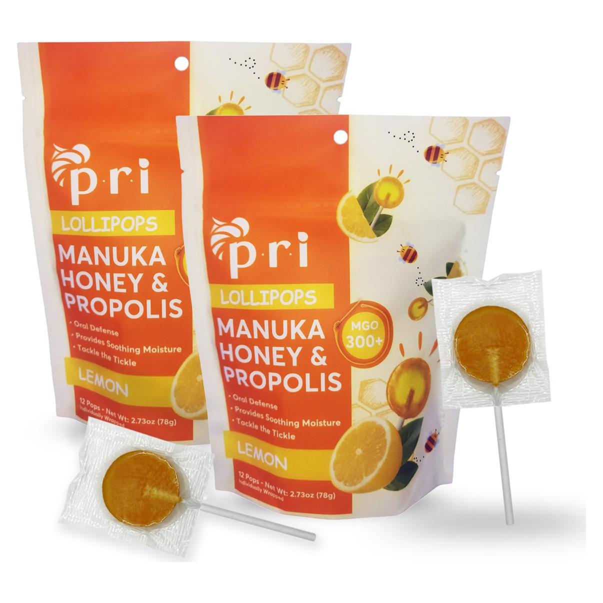 Caramelos de Miel Manuka PRI con Propóleos Limón 154 g