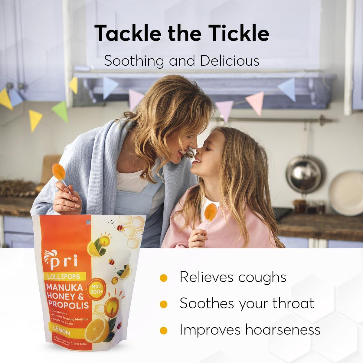 Caramelos de Miel Manuka PRI con Propóleos Limón 154 g