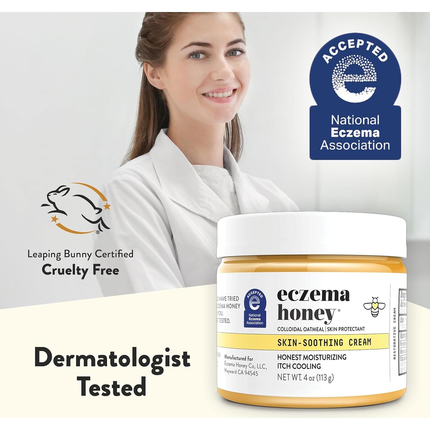 Crema Calmante Eczema Honey 113 g - Alivio Natural Piel Seca
