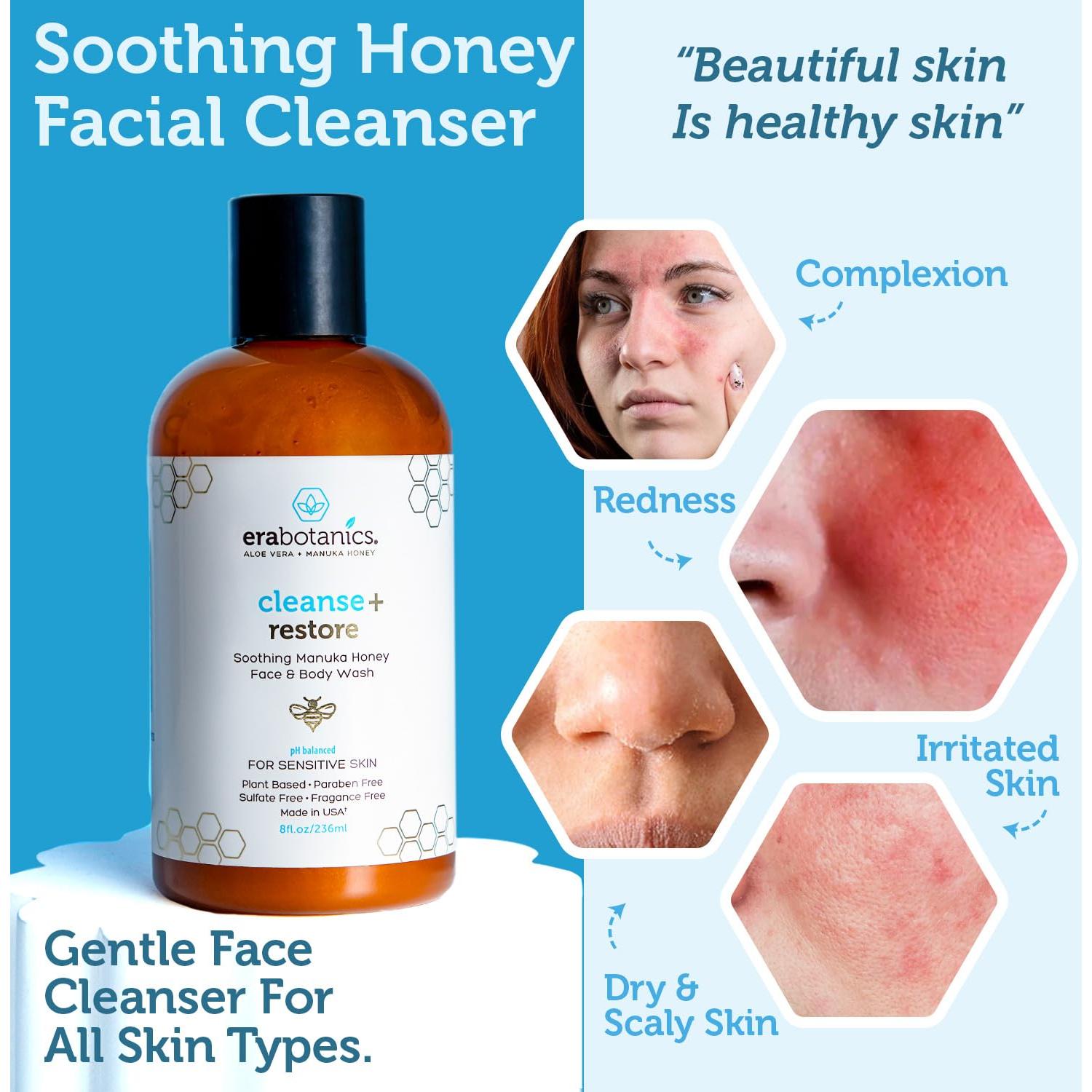 Limpiador Facial Hidratante Era Organics Miel de Manuka 240 ml