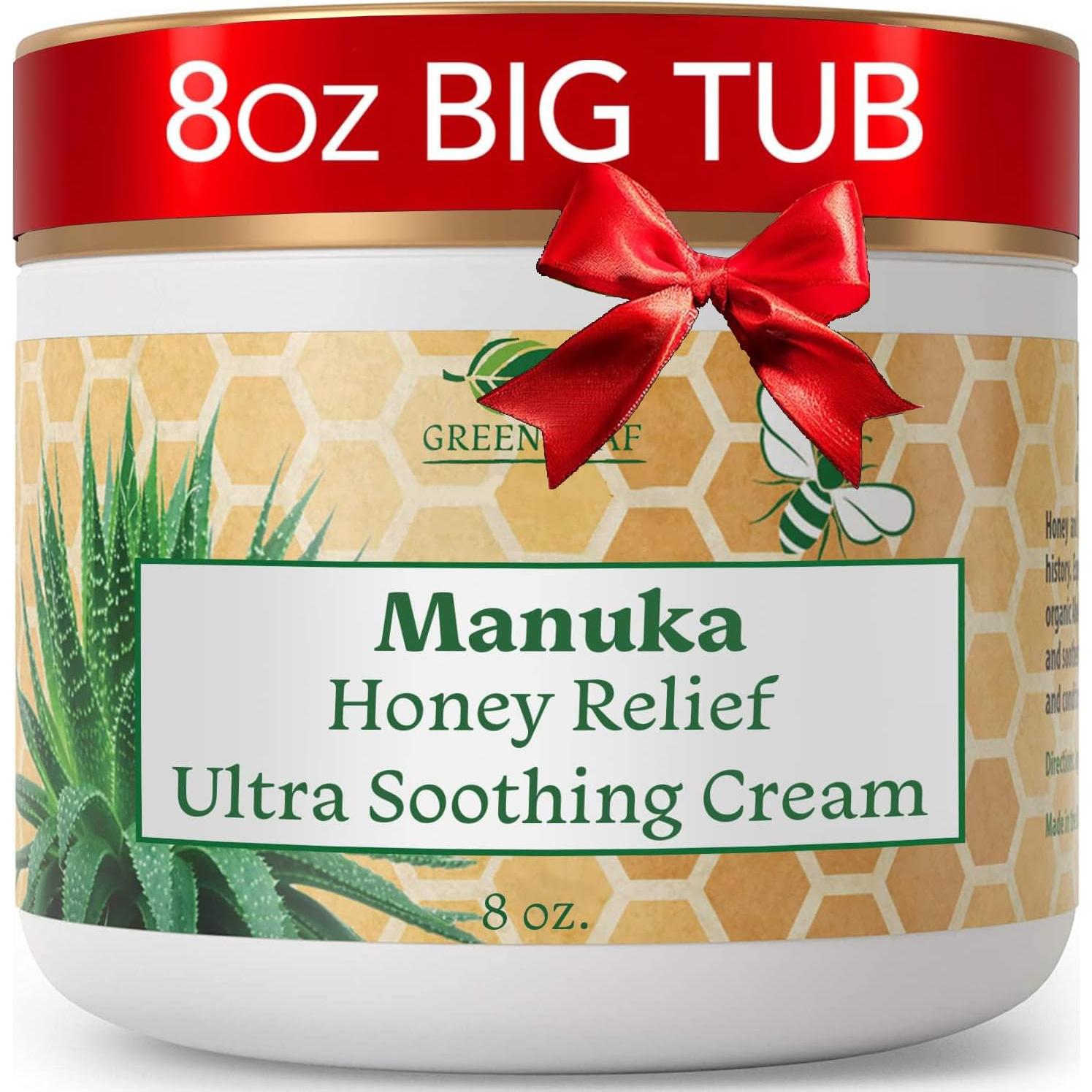 Crema Facial Hidratante Green Leaf Naturals 226g Miel Manuka