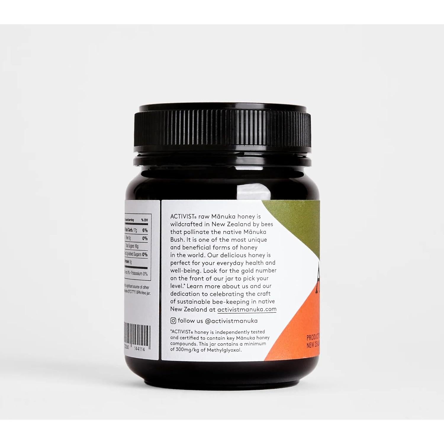 Miel Cruda de Manuka ACTIVIST 300+MGO 340g Sin OGM