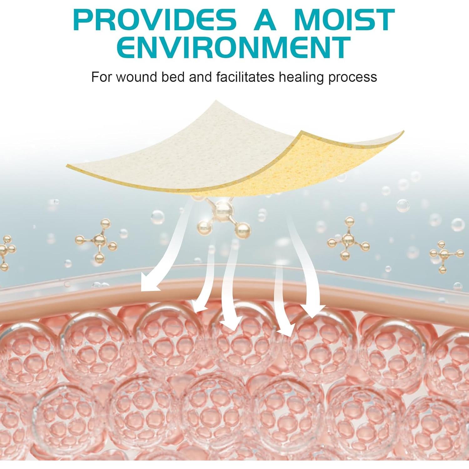 Venda de Herida Alginato de Calcio Miel de Manuka 10 Pzas