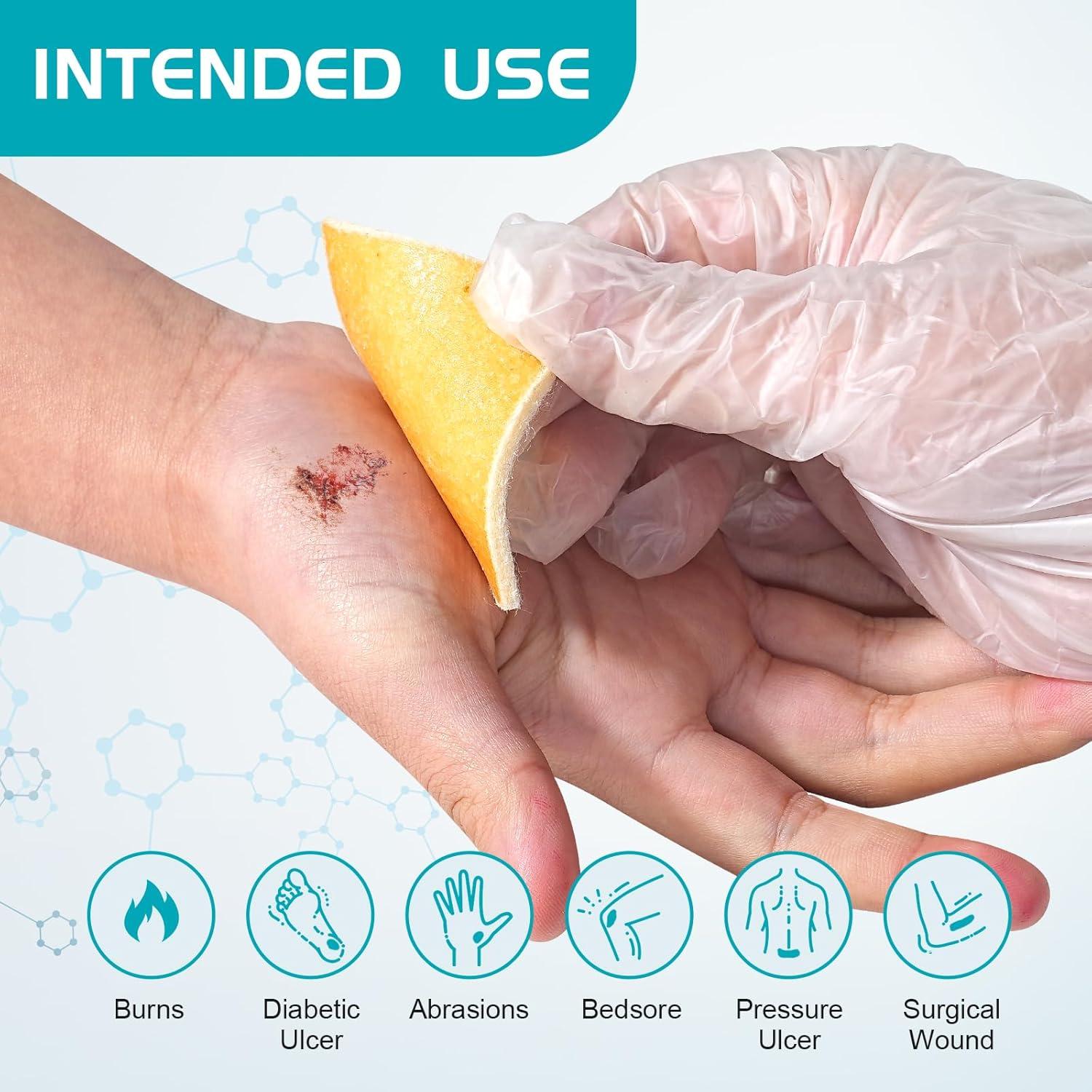 Venda de Herida Alginato de Calcio Miel de Manuka 10 Pzas