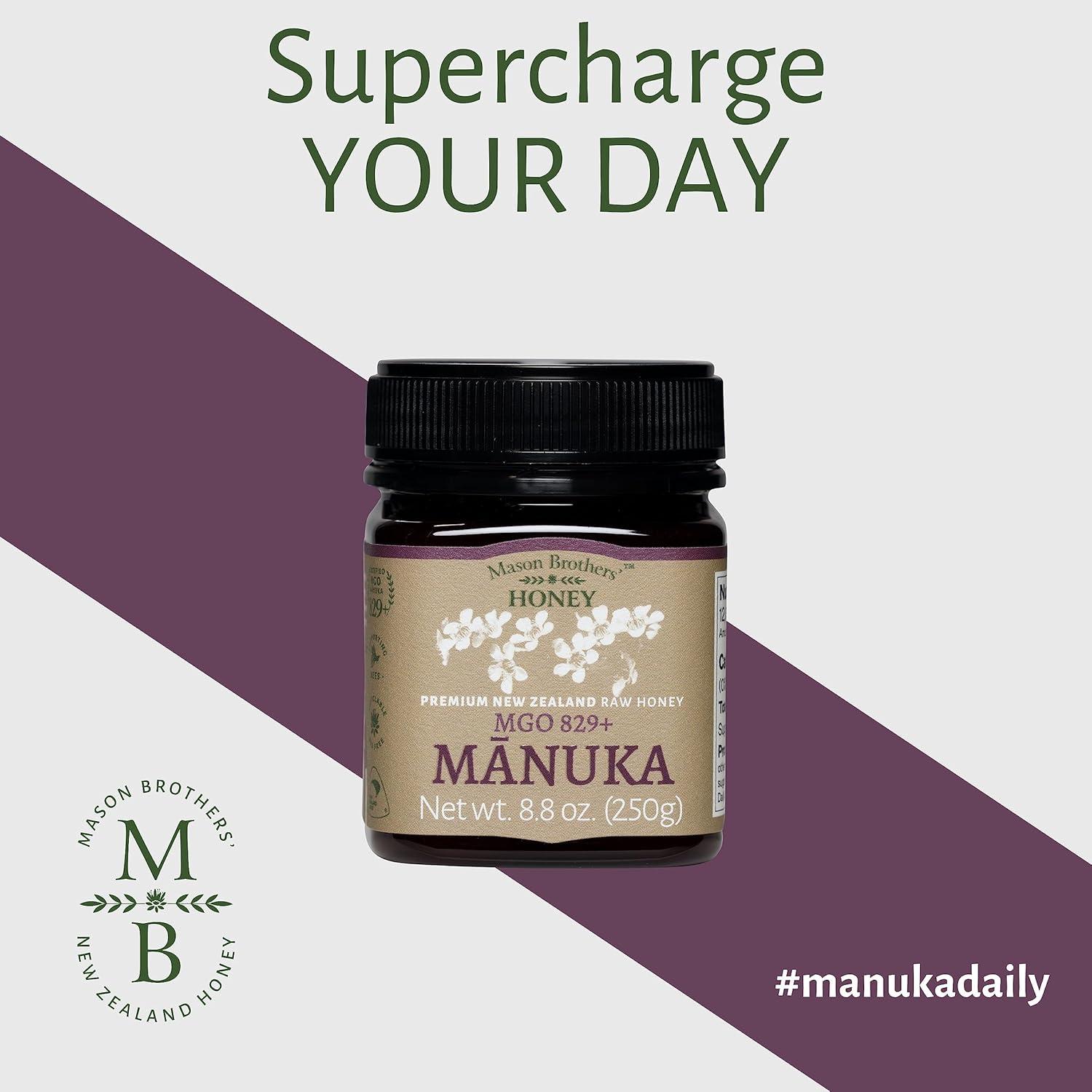 Miel Cruda de Manuka MGO 829+ Mason Brothers 249 g