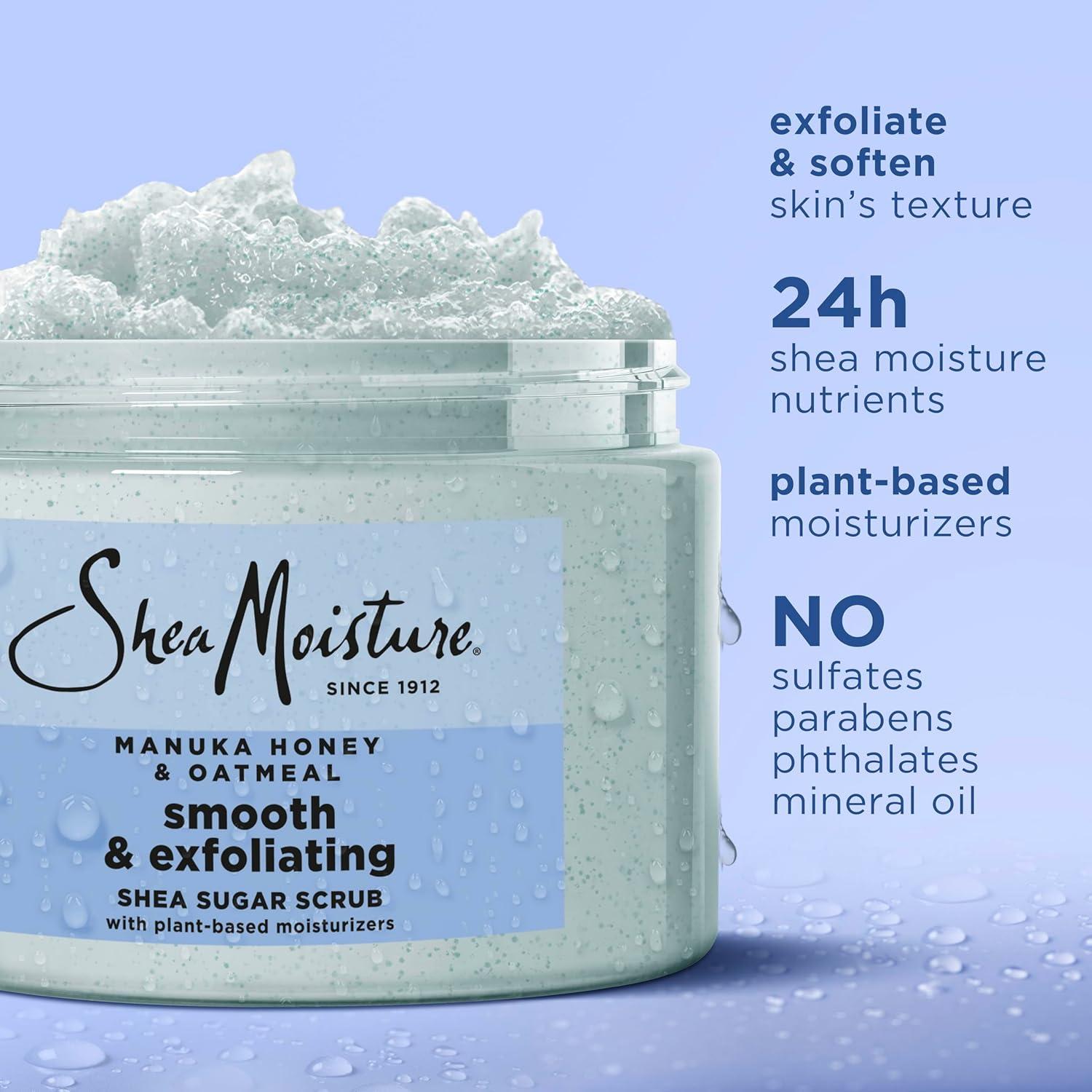 Exfoliante Corporal SheaMoisture Miel de Manuka y Avena 340g