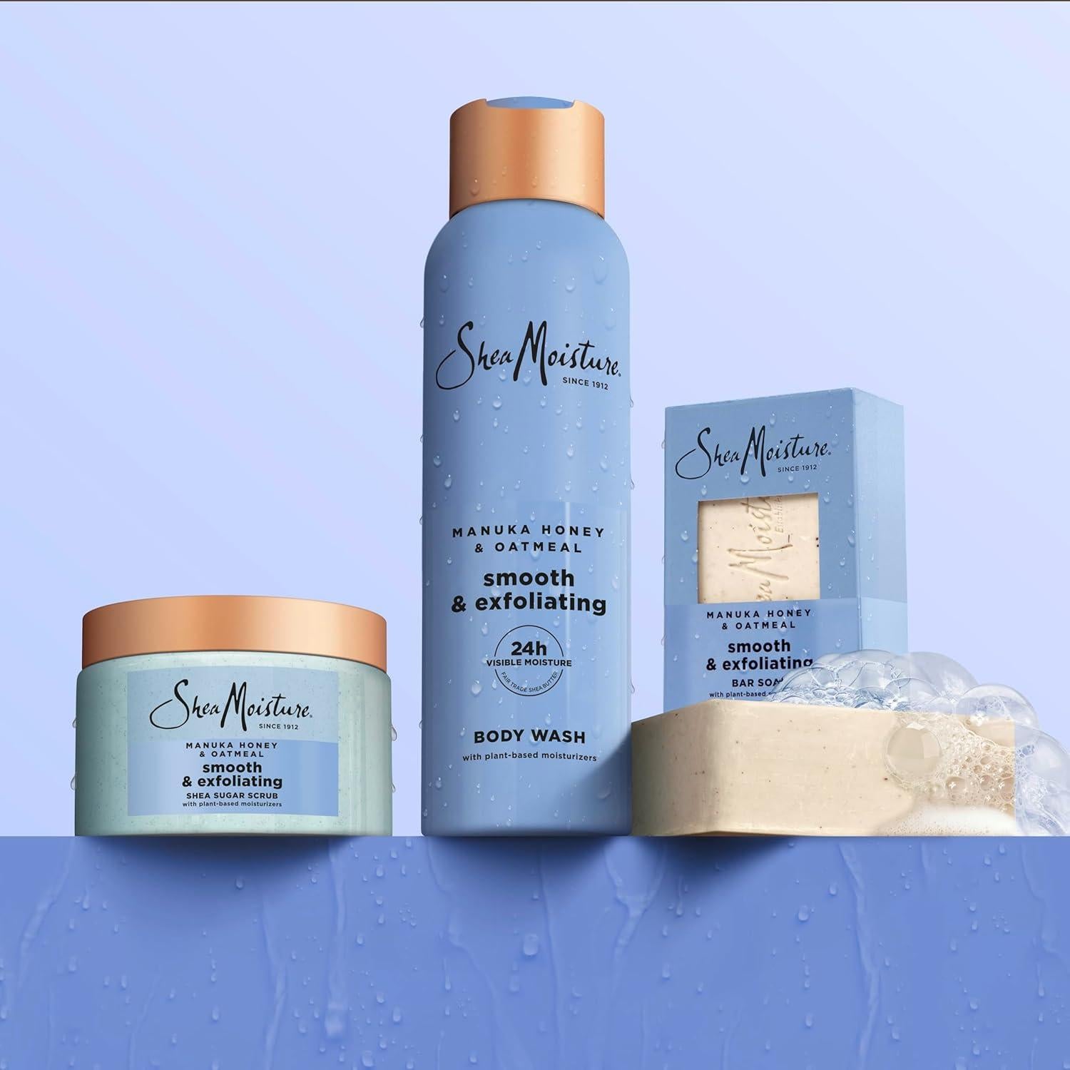Exfoliante Corporal SheaMoisture Miel de Manuka y Avena 340g