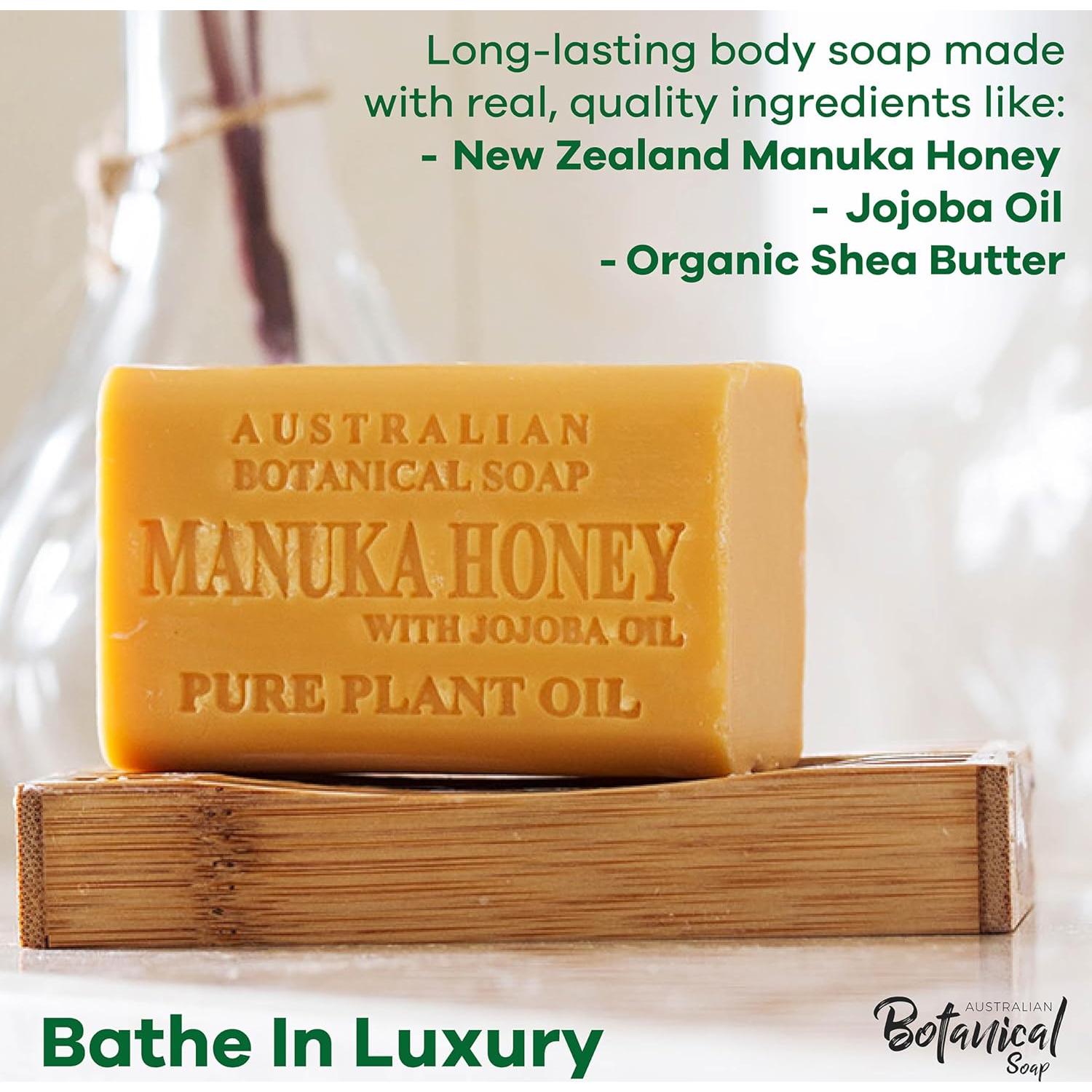 Jabón Botánico Australiano Miel de Manuka 8 Barras 187g