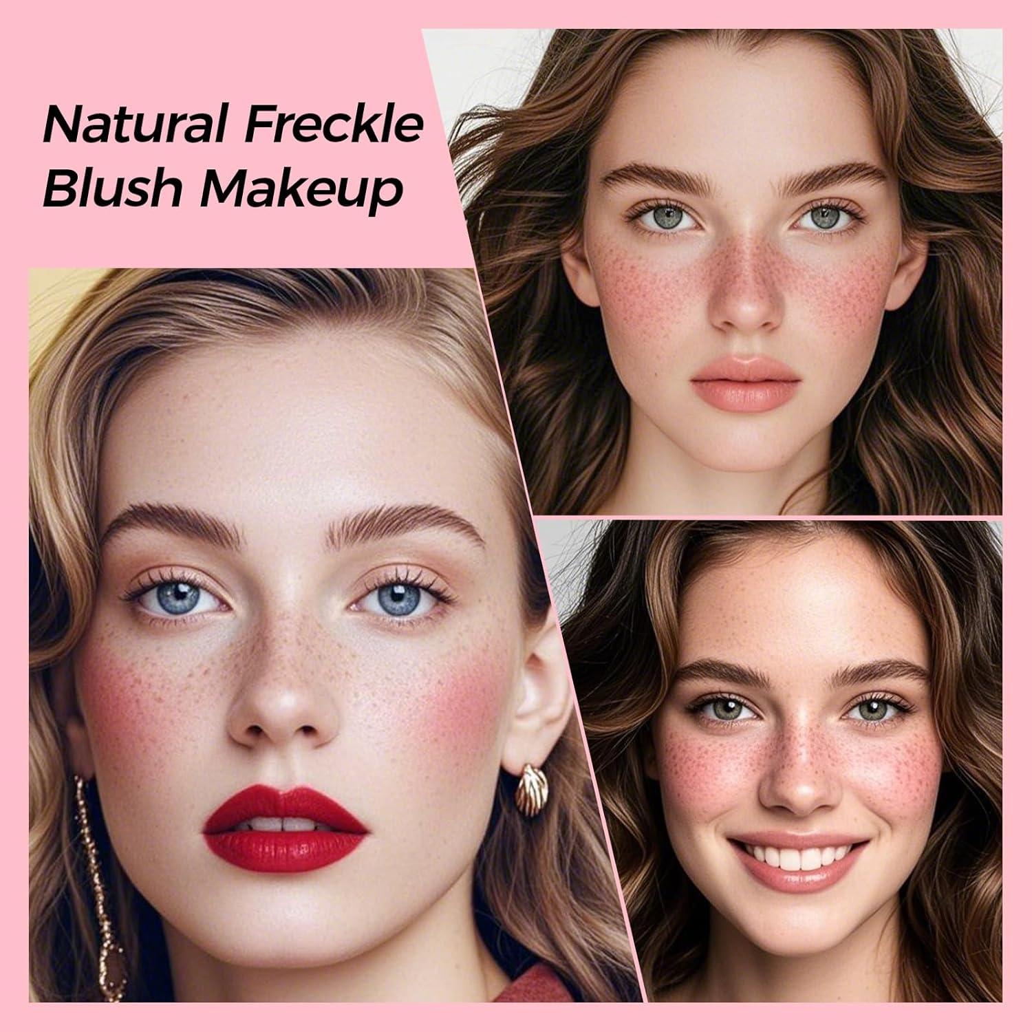 Bolígrafo de Rubor y Pecas Erinde 2 en 1 Rosa y Marrón