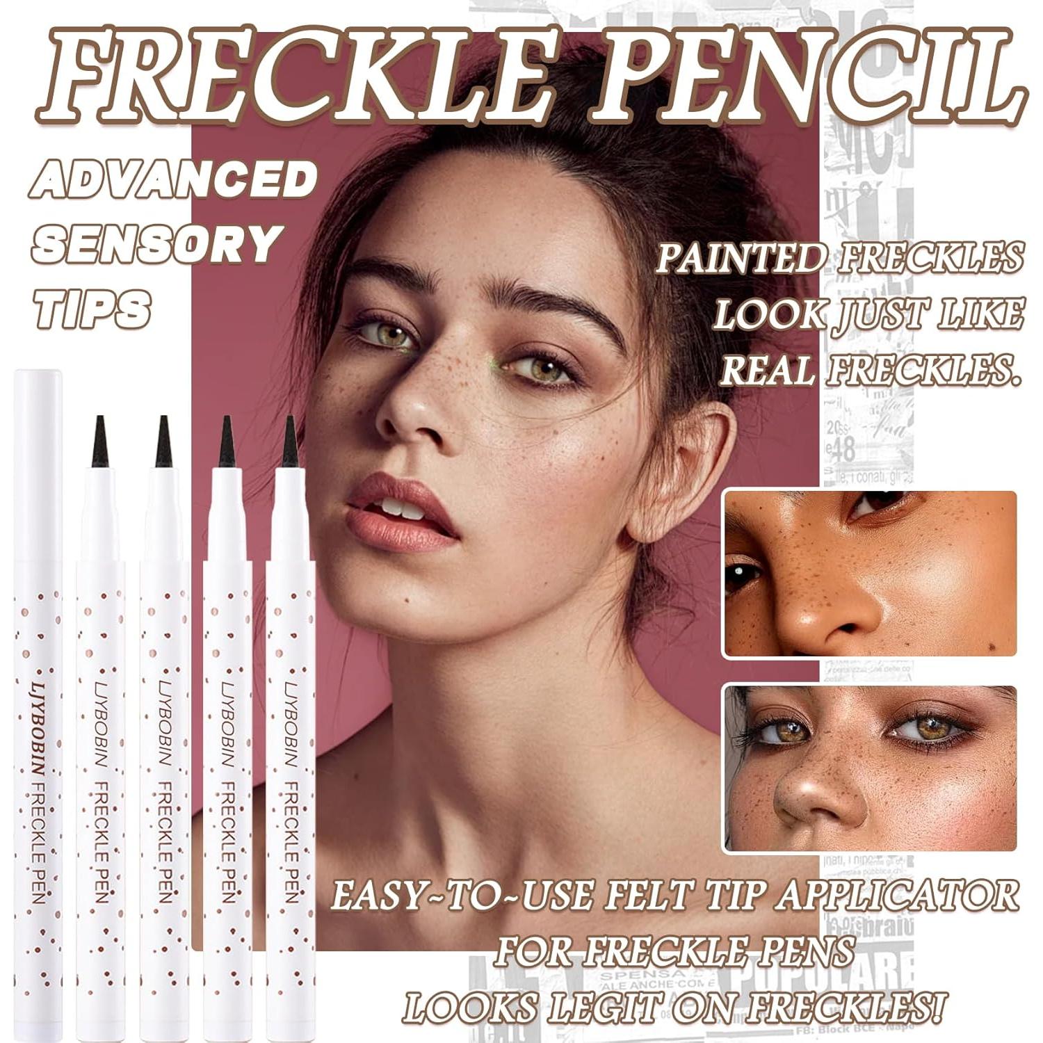 Bolígrafo de Maquillaje de Pecas LJYBoBin 4 Colores