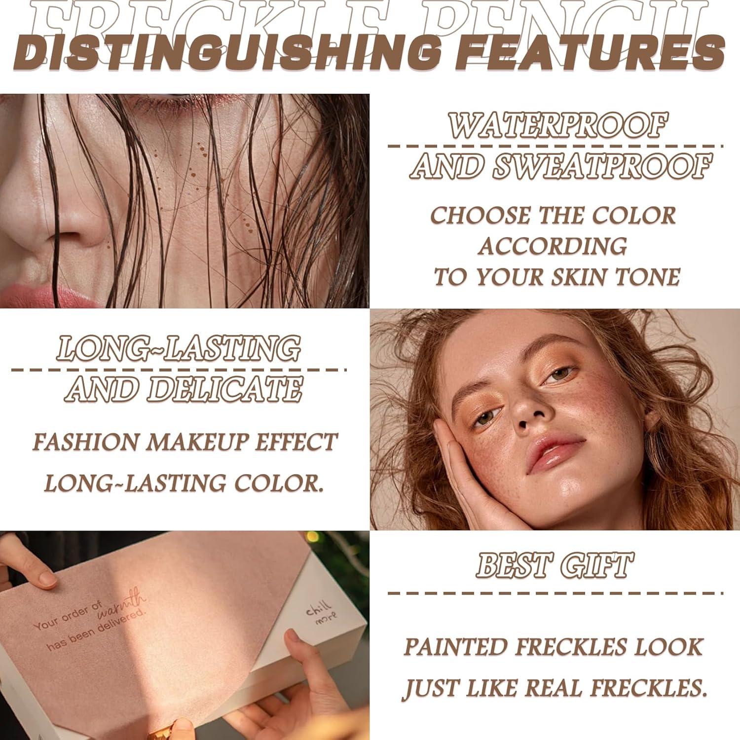 Bolígrafo de Maquillaje de Pecas LJYBoBin 4 Colores