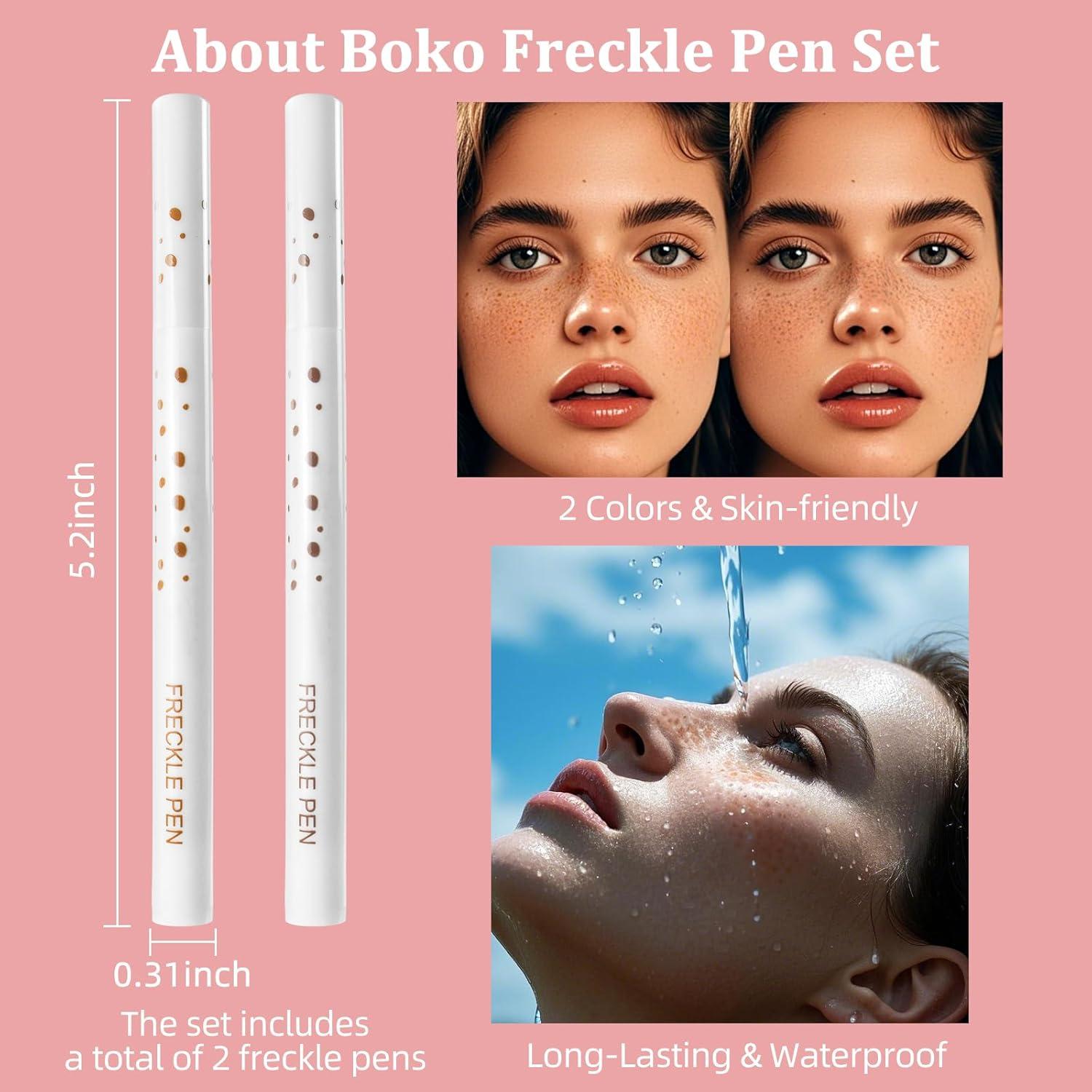 Set 2 Lápices de Pecas Boko - Marrón Claro y Oscuro