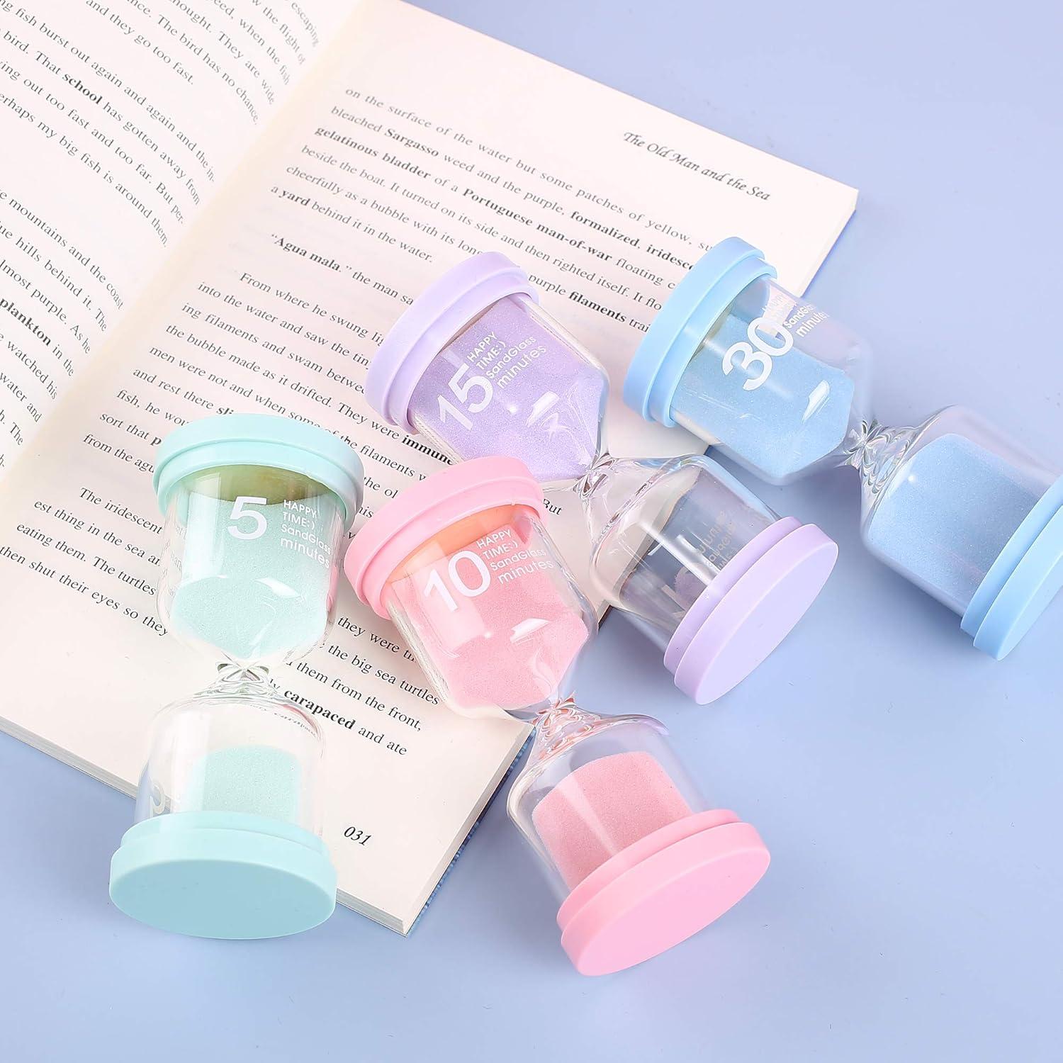 Relojes de Arena Toirxarn 4 Piezas Multicolor para Niños