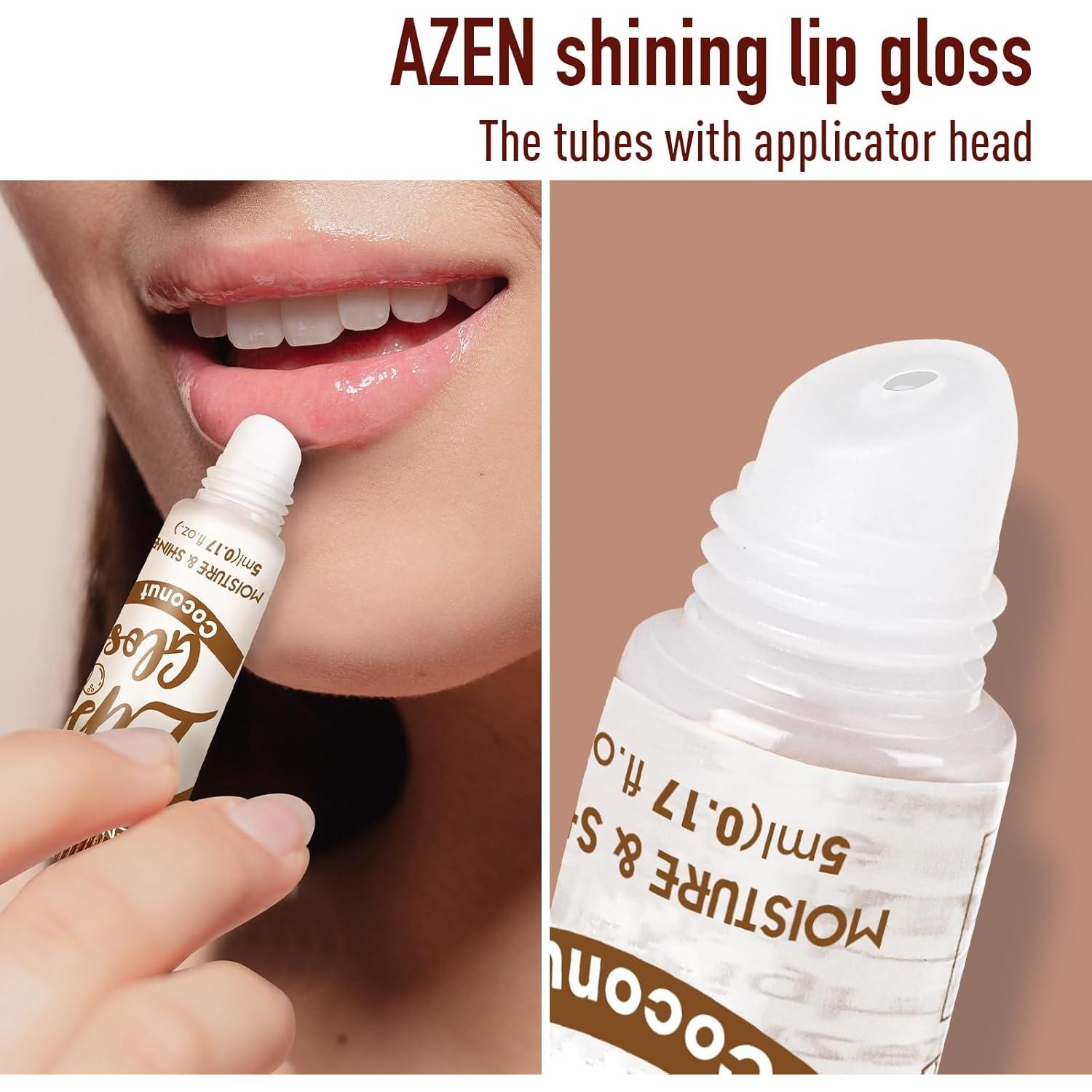 Set de 24 Brillos Labiales AZEN Hidratantes con Vitamina E