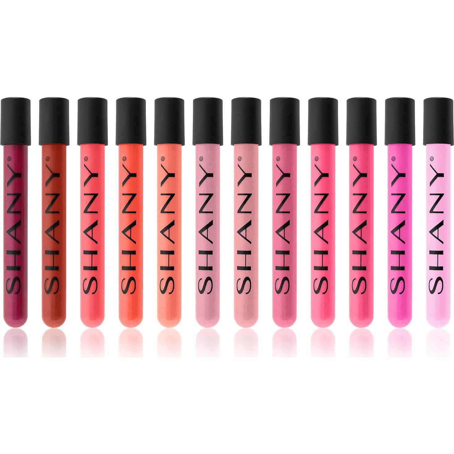 Set de 12 Brillos Labiales SHANY con Aloe Vera y Vitamina E