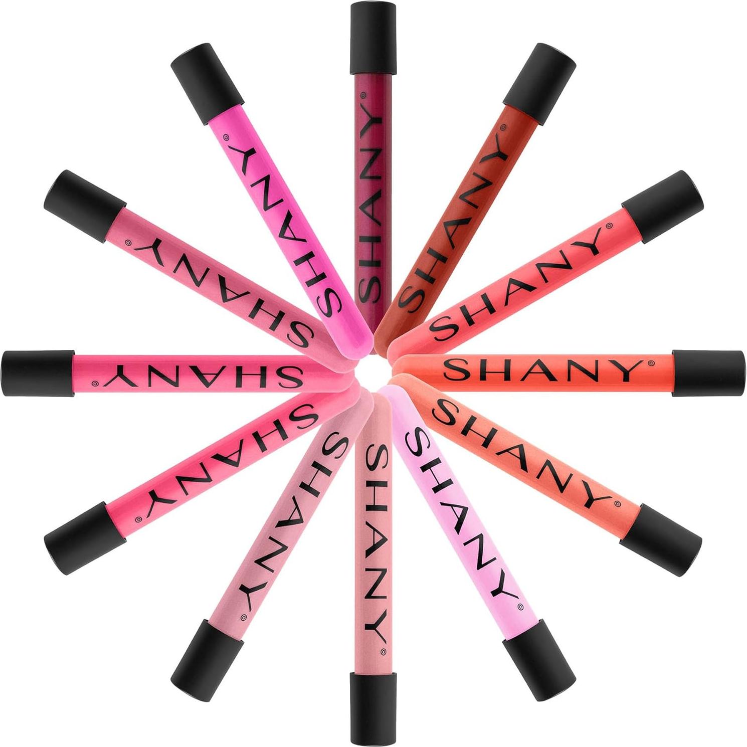 Set de 12 Brillos Labiales SHANY con Aloe Vera y Vitamina E