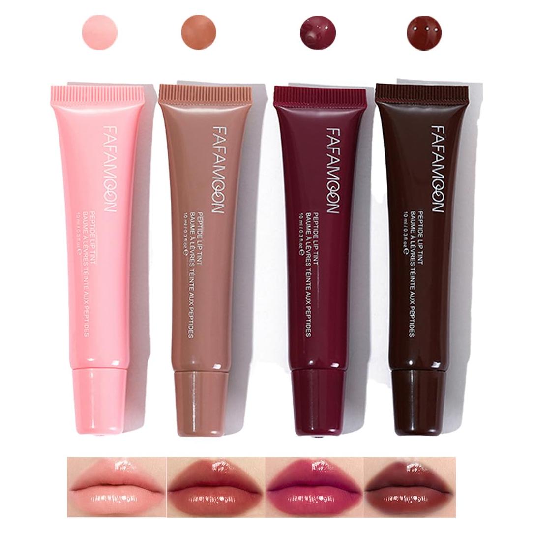 Juego de Brillo Labial Hidratante Baorder - 4 Colores, 70g