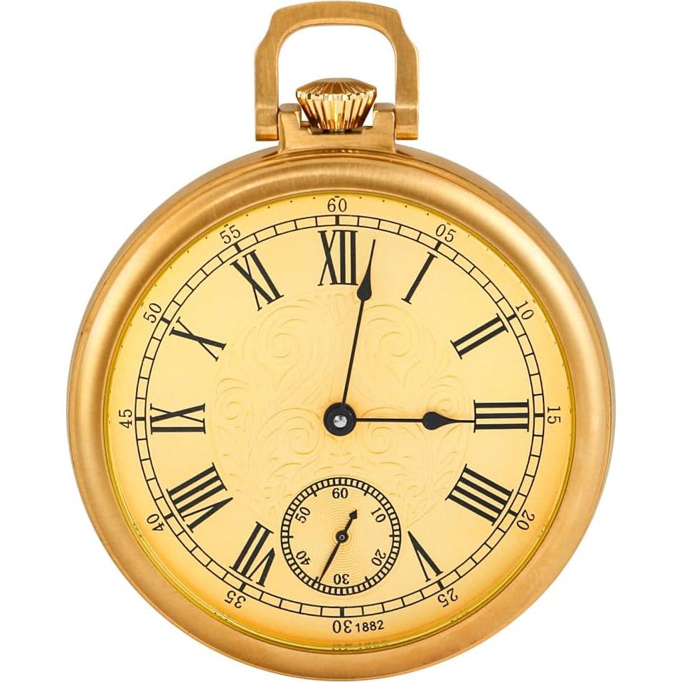 Reloj de bolsillo mecánico Alwesam acero inoxidable vintage