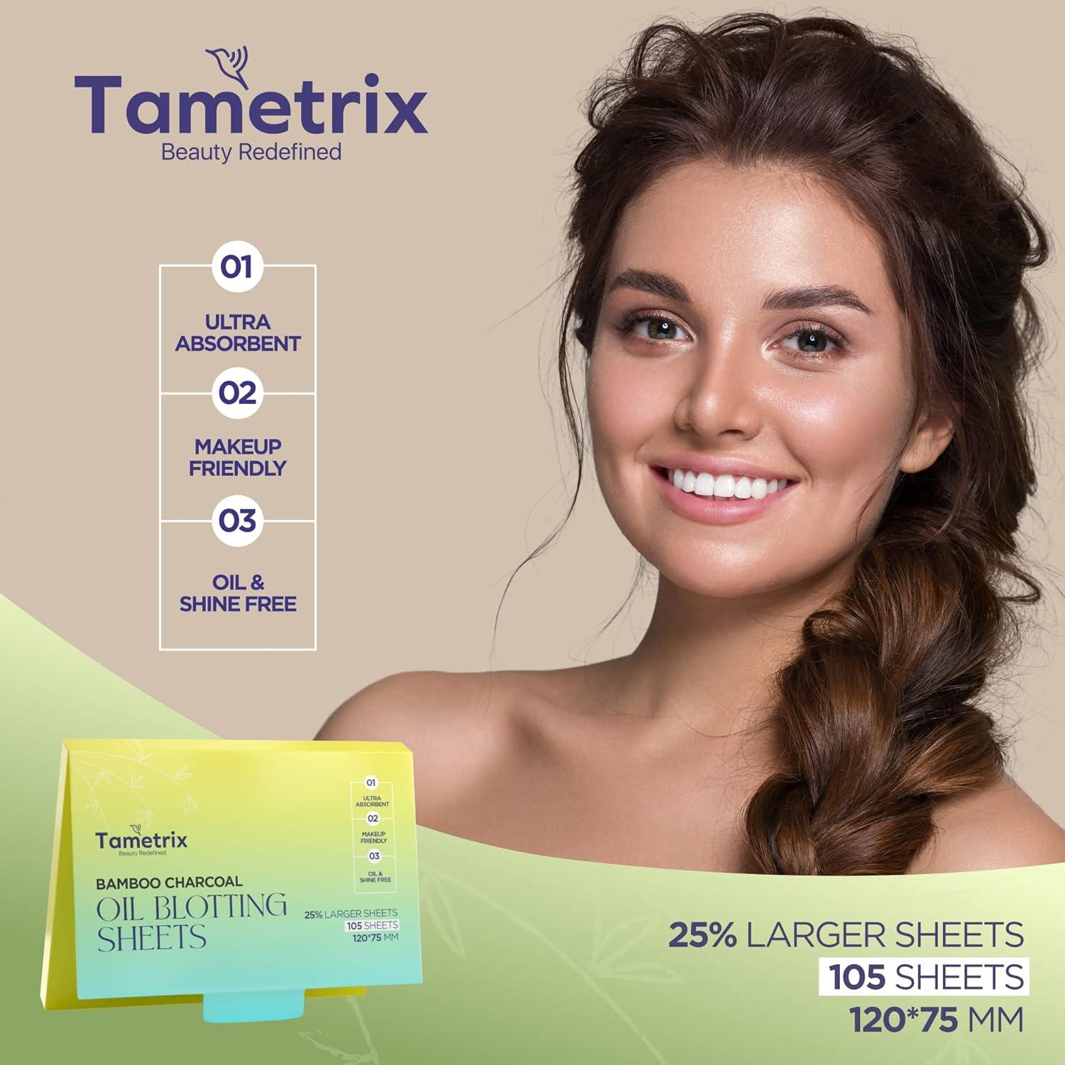 Hojas Absorbentes de Aceite Tametrix 105 Hojas Piel Grasa