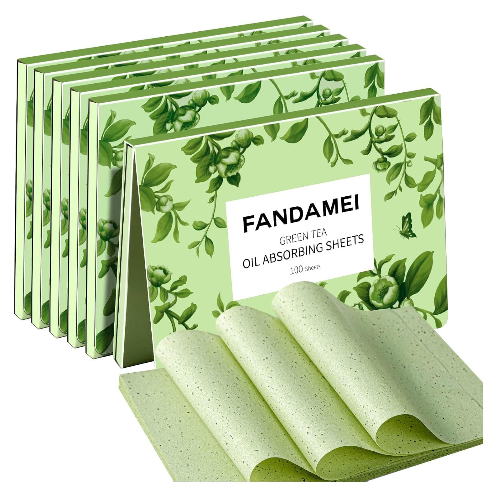 Hojas Absorbentes de Aceite FANDAMEI 600 PCS para Piel Grasa