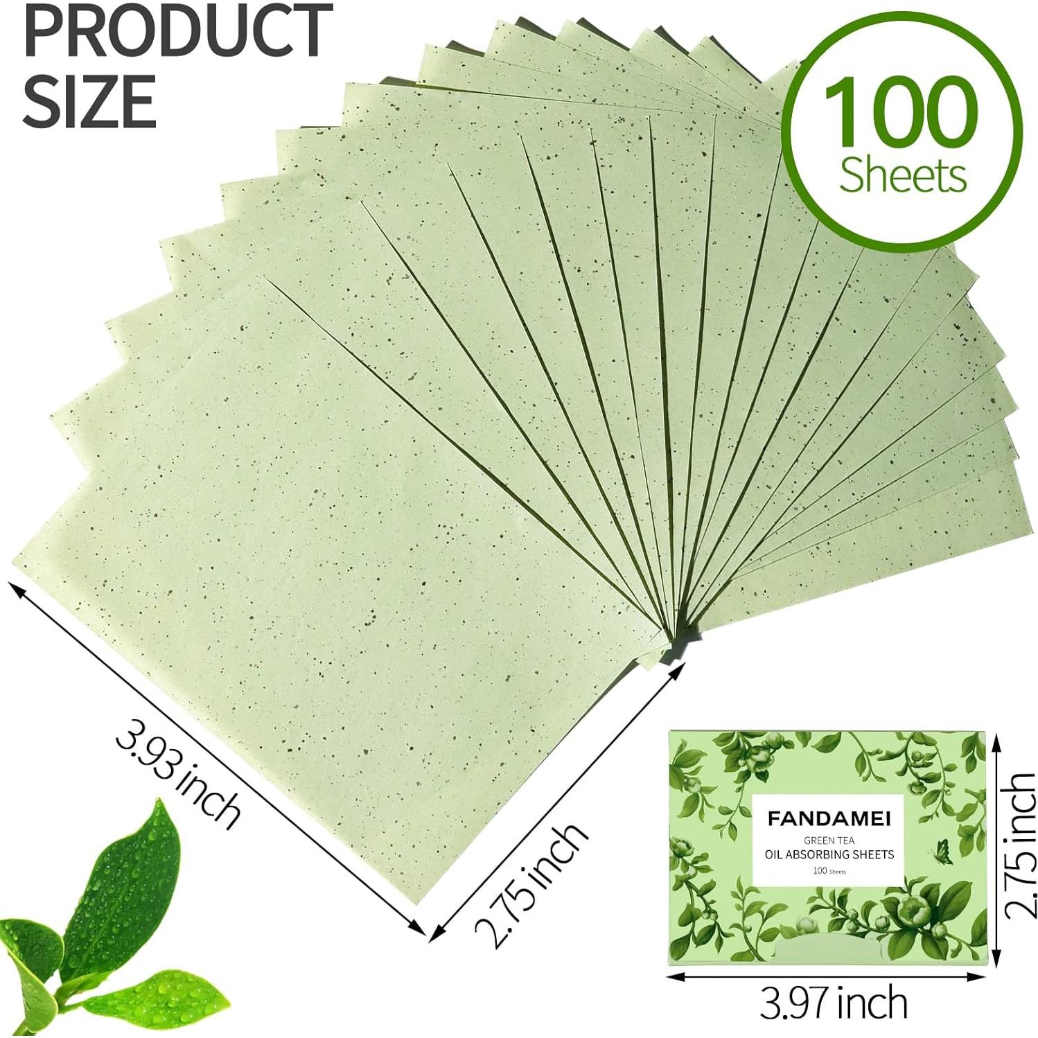 Hojas Absorbentes de Aceite FANDAMEI 600 PCS para Piel Grasa