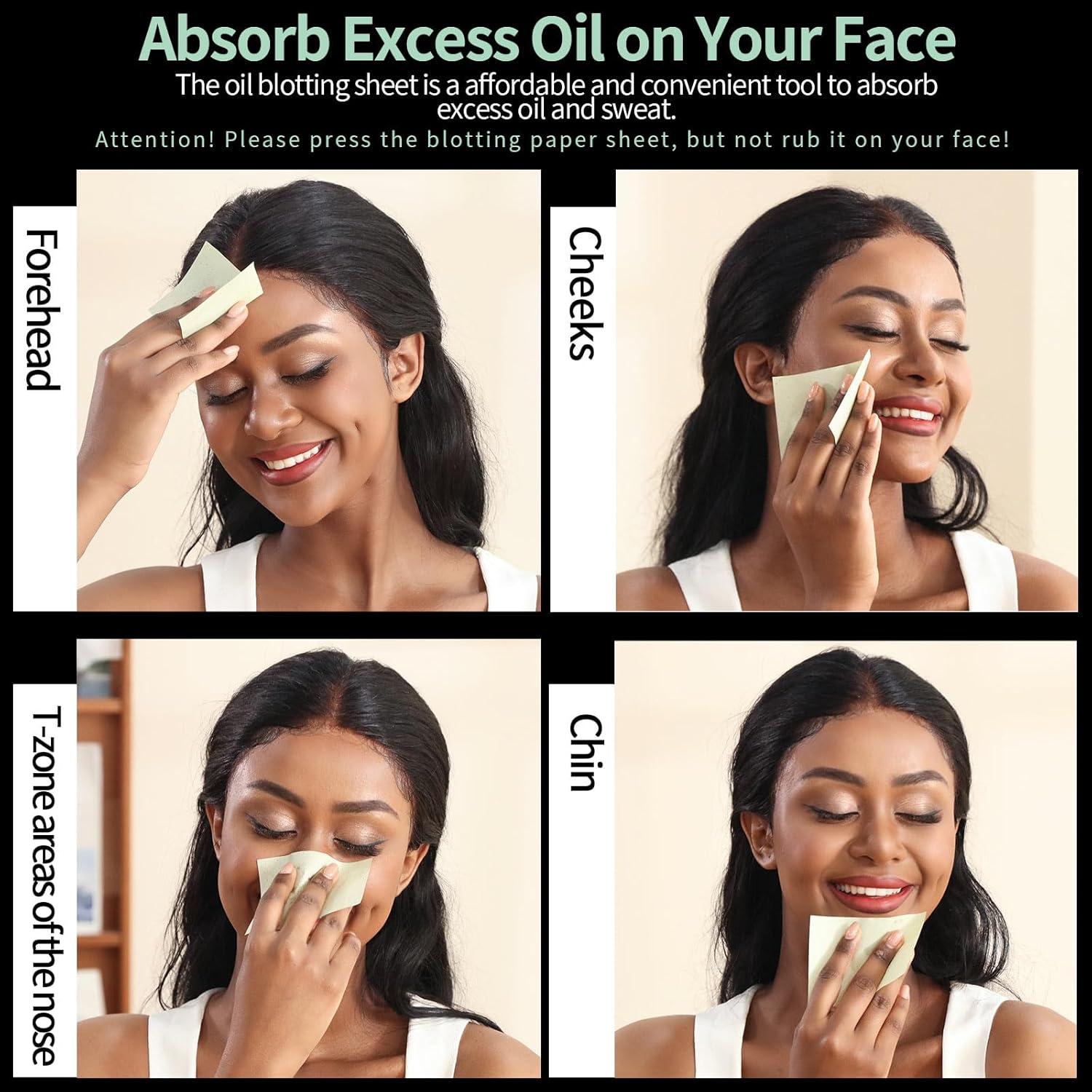 Hojas Absorbentes de Aceite FANDAMEI 600 PCS para Piel Grasa