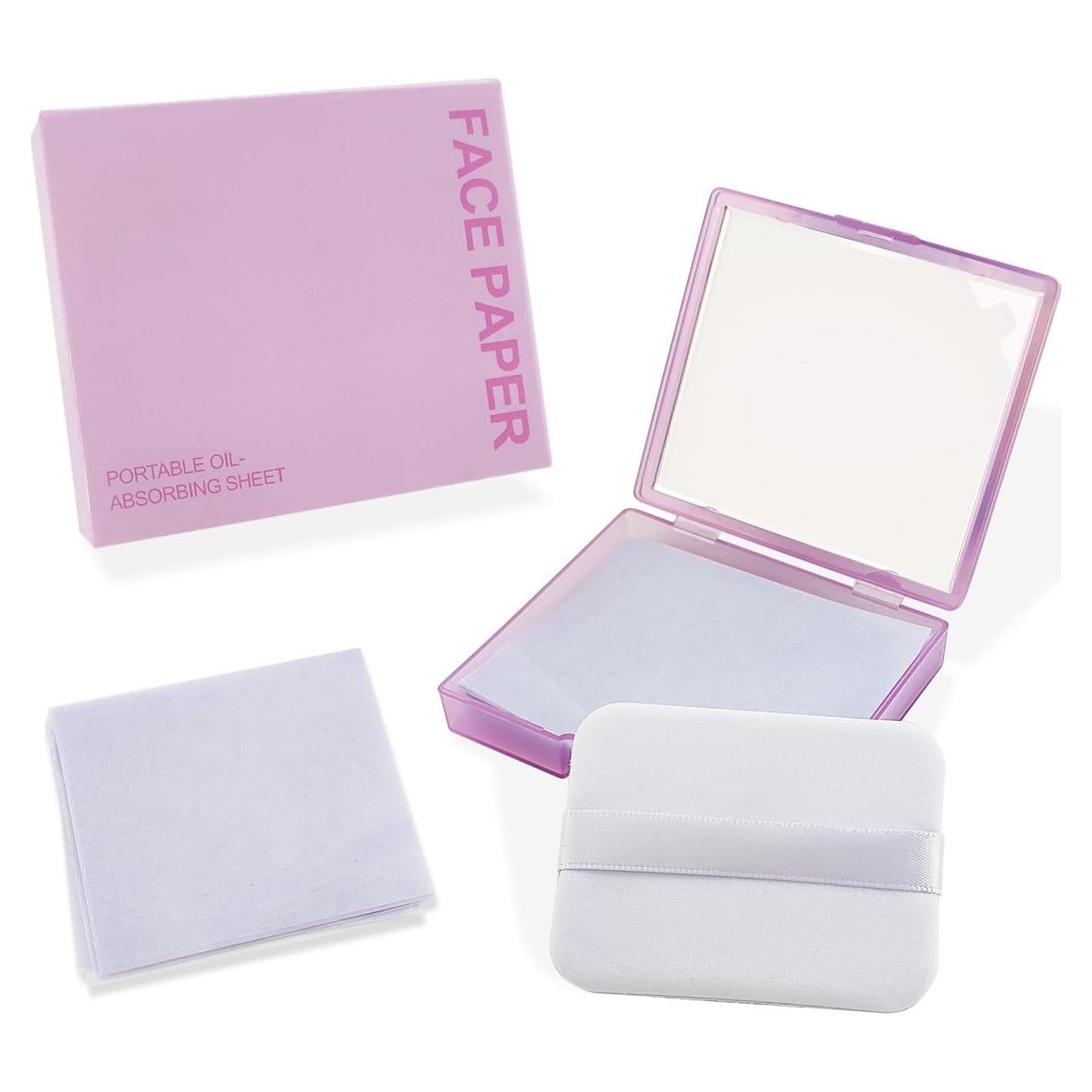 BOROLA Set de Hojas Absorbentes de Aceite 100 Hojas Púrpura