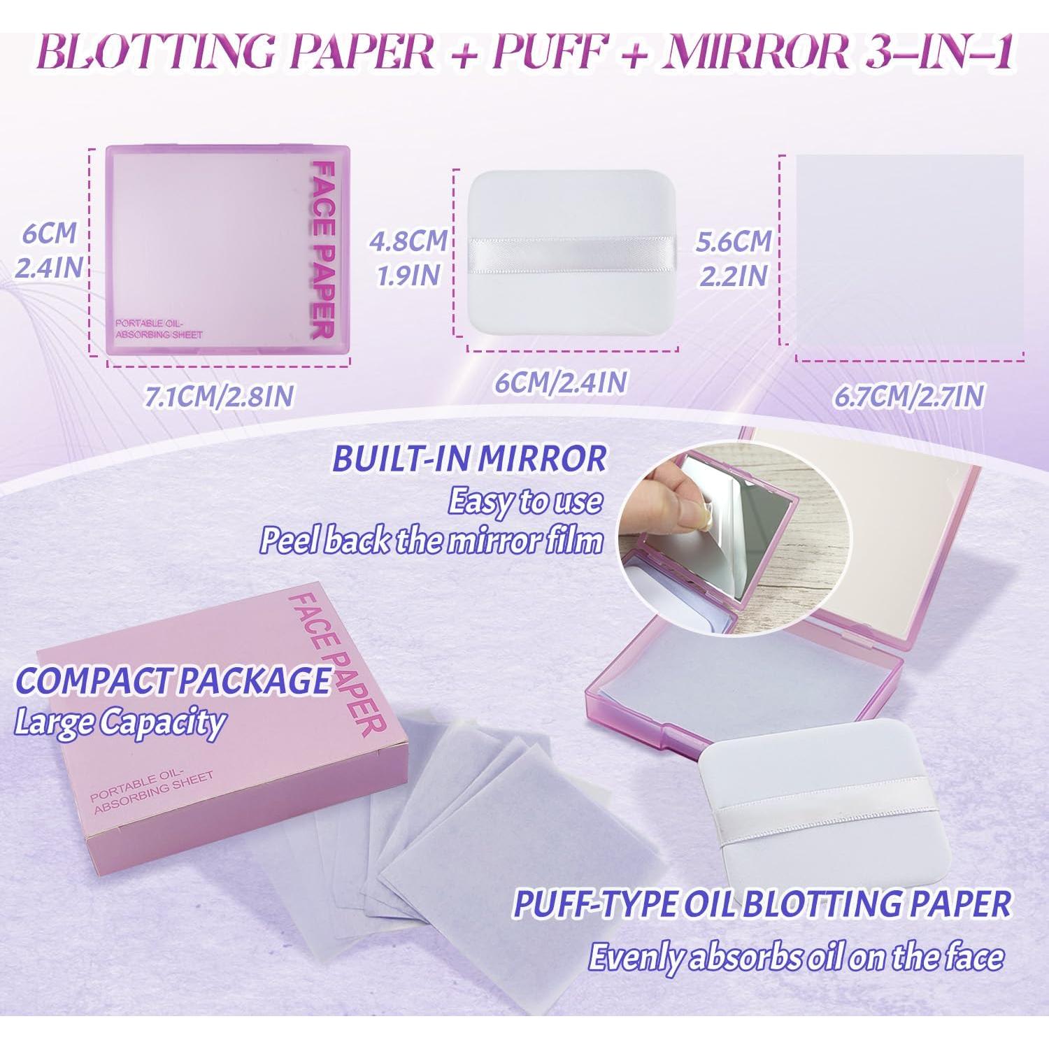 BOROLA Set de Hojas Absorbentes de Aceite 100 Hojas Púrpura