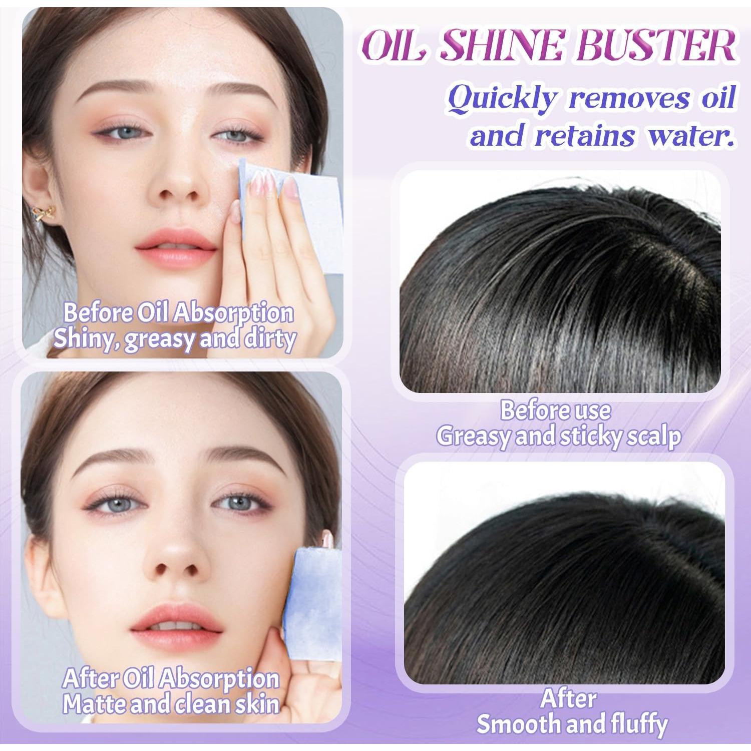 BOROLA Set de Hojas Absorbentes de Aceite 100 Hojas Púrpura