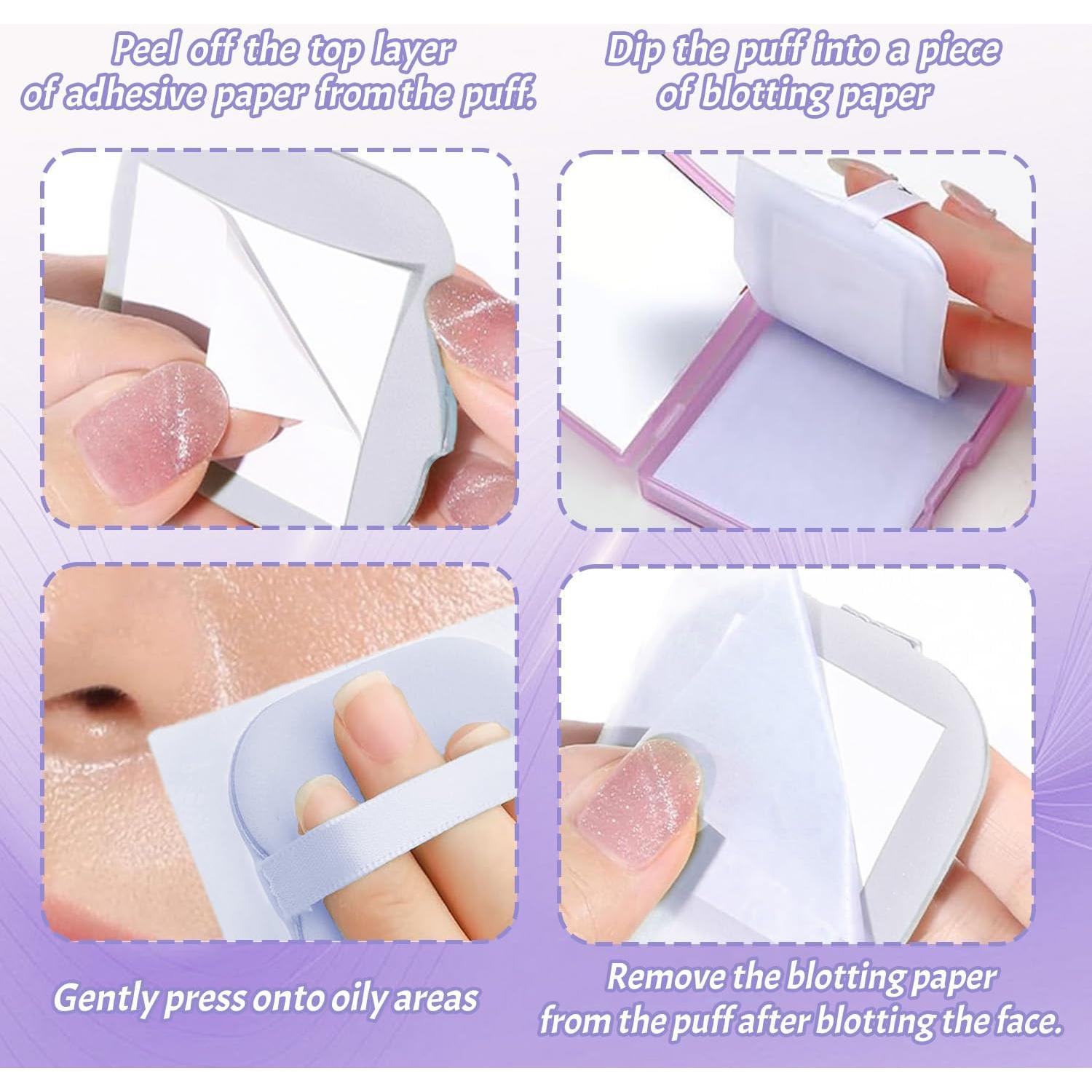 BOROLA Set de Hojas Absorbentes de Aceite 100 Hojas Púrpura