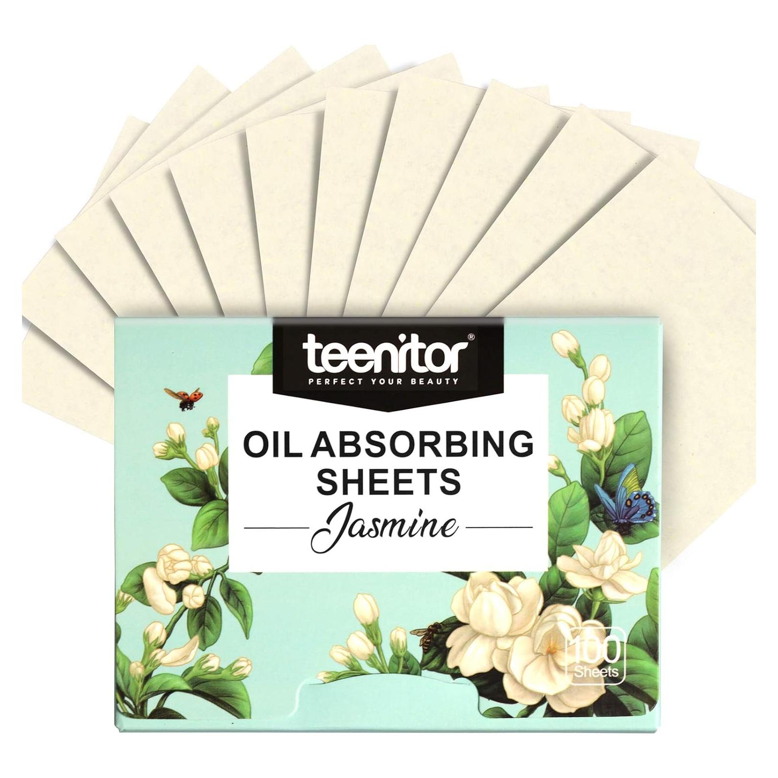 Hojas Absorbentes de Aceite Teenitor 100 Unidades Piel Grasa