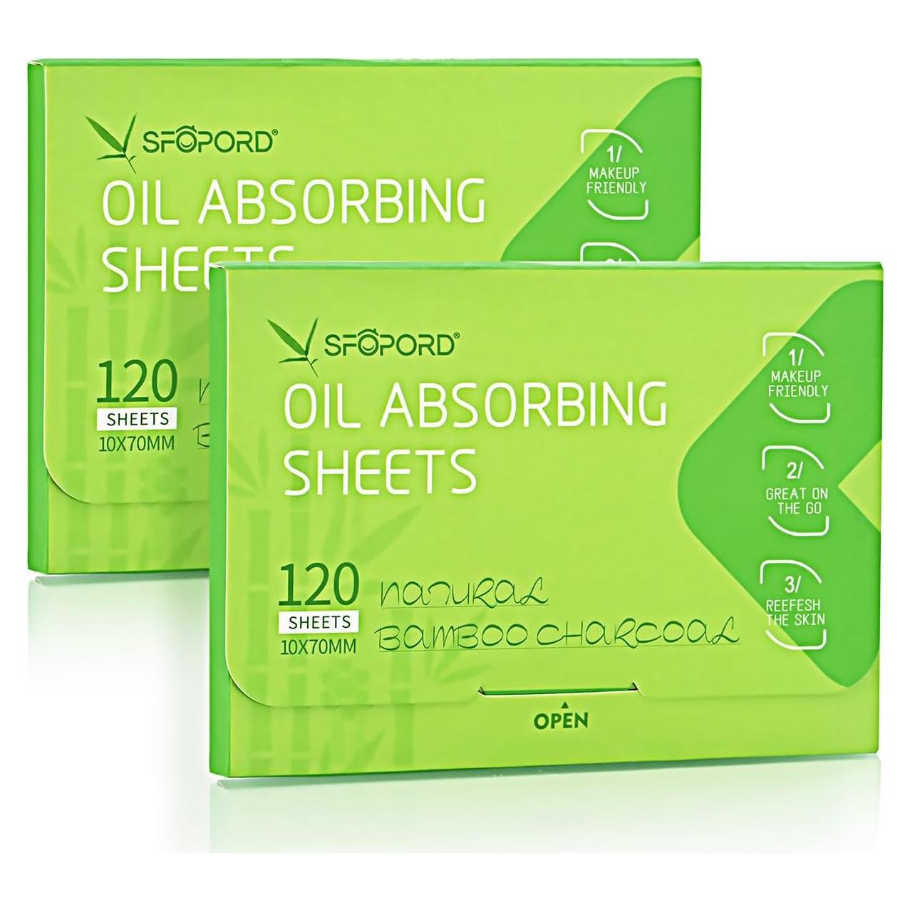 Hojas Absorbentes de Aceite SFOPORD - 240 Hojas 10x7 cm