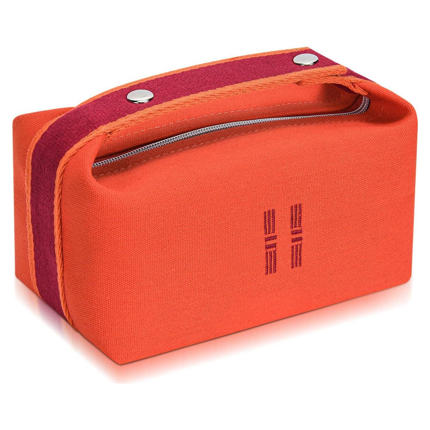 Bolsa de Maquillaje Sluxa Naranja Roja Organizador 32.77cm