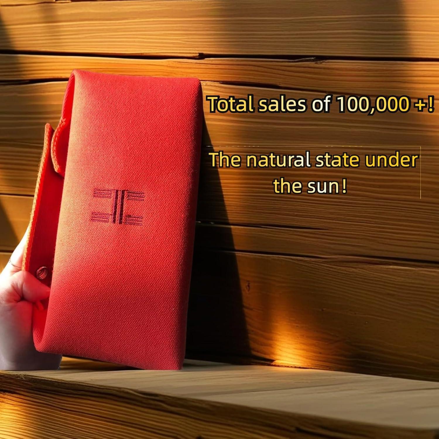 Bolsa de Maquillaje Sluxa Naranja Roja Organizador 32.77cm