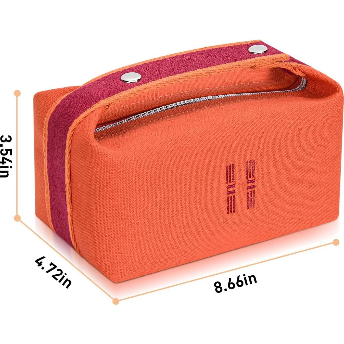 Bolsa de Maquillaje Sluxa Naranja Roja Organizador 32.77cm