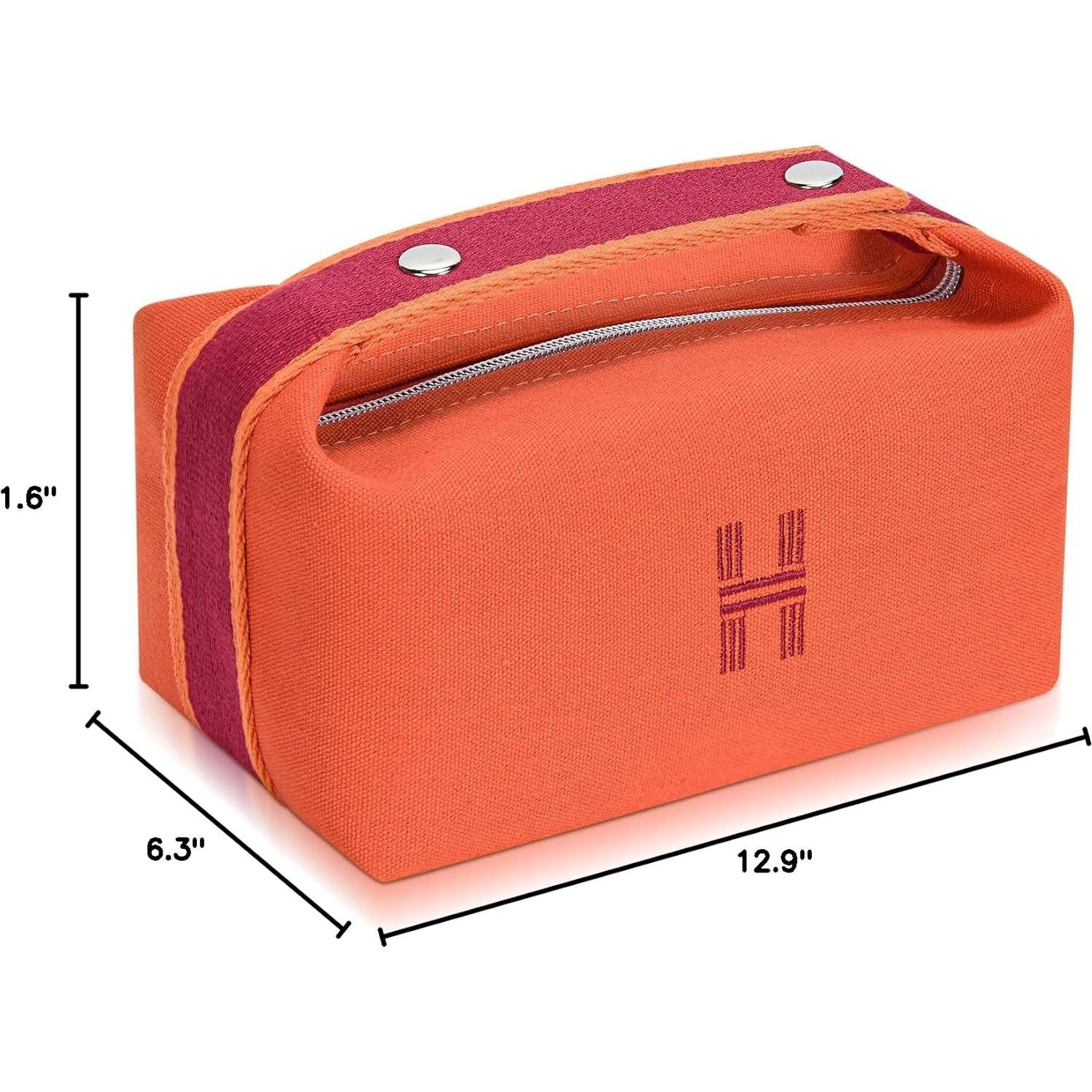 Bolsa de Maquillaje Sluxa Naranja Roja Organizador 32.77cm