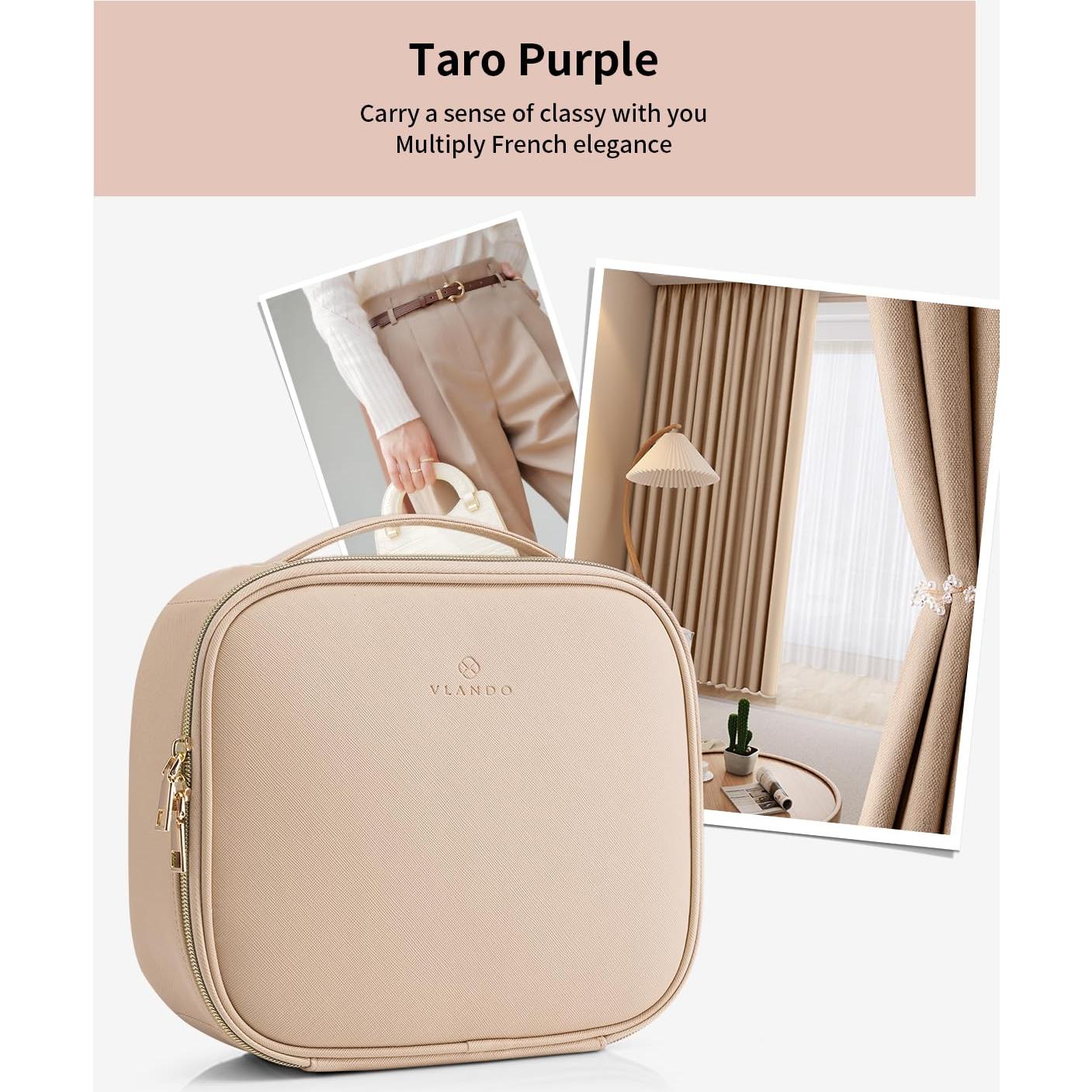 Bolsa de Maquillaje Vlando Mediana Cuero PU Impermeable