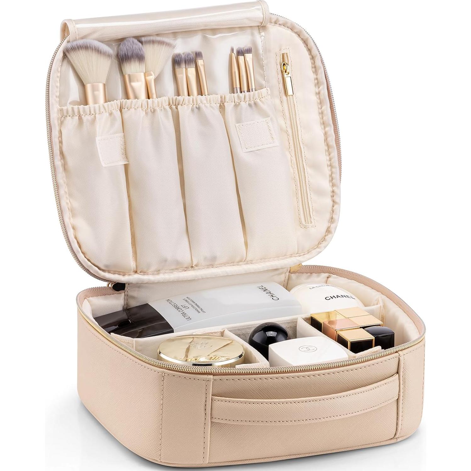 Bolsa de Maquillaje Vlando Mediana Cuero PU Impermeable