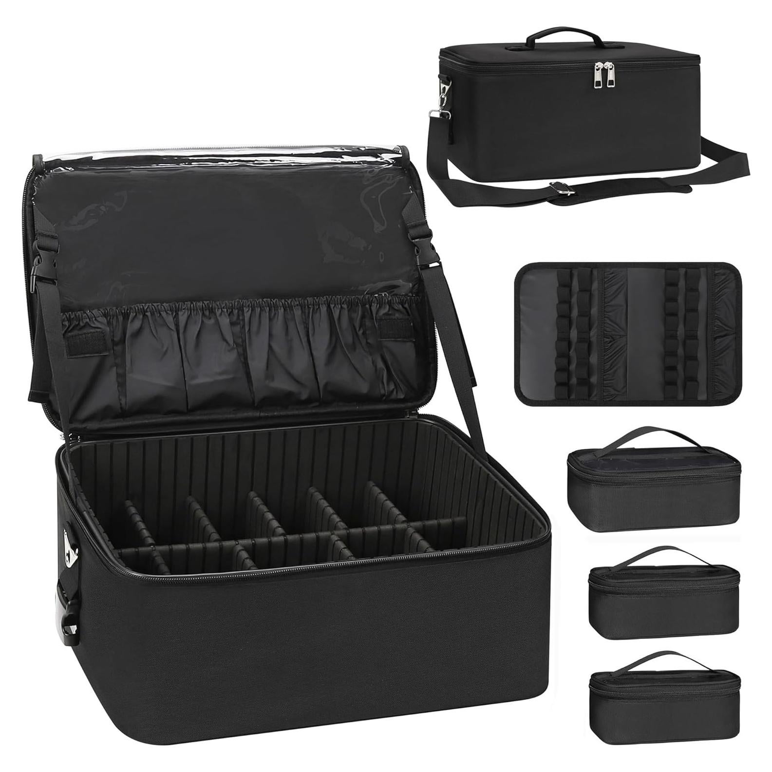 Bolsa de Maquillaje Relavel Grande con Divisores Ajustables